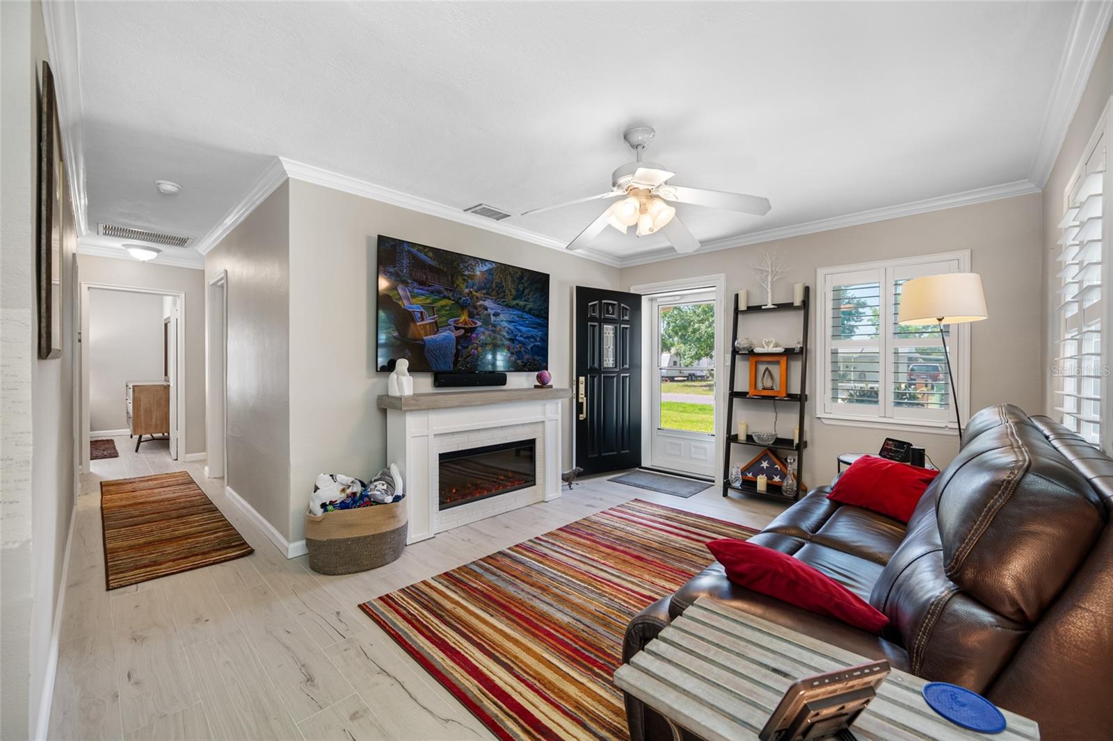 Remodeled living room