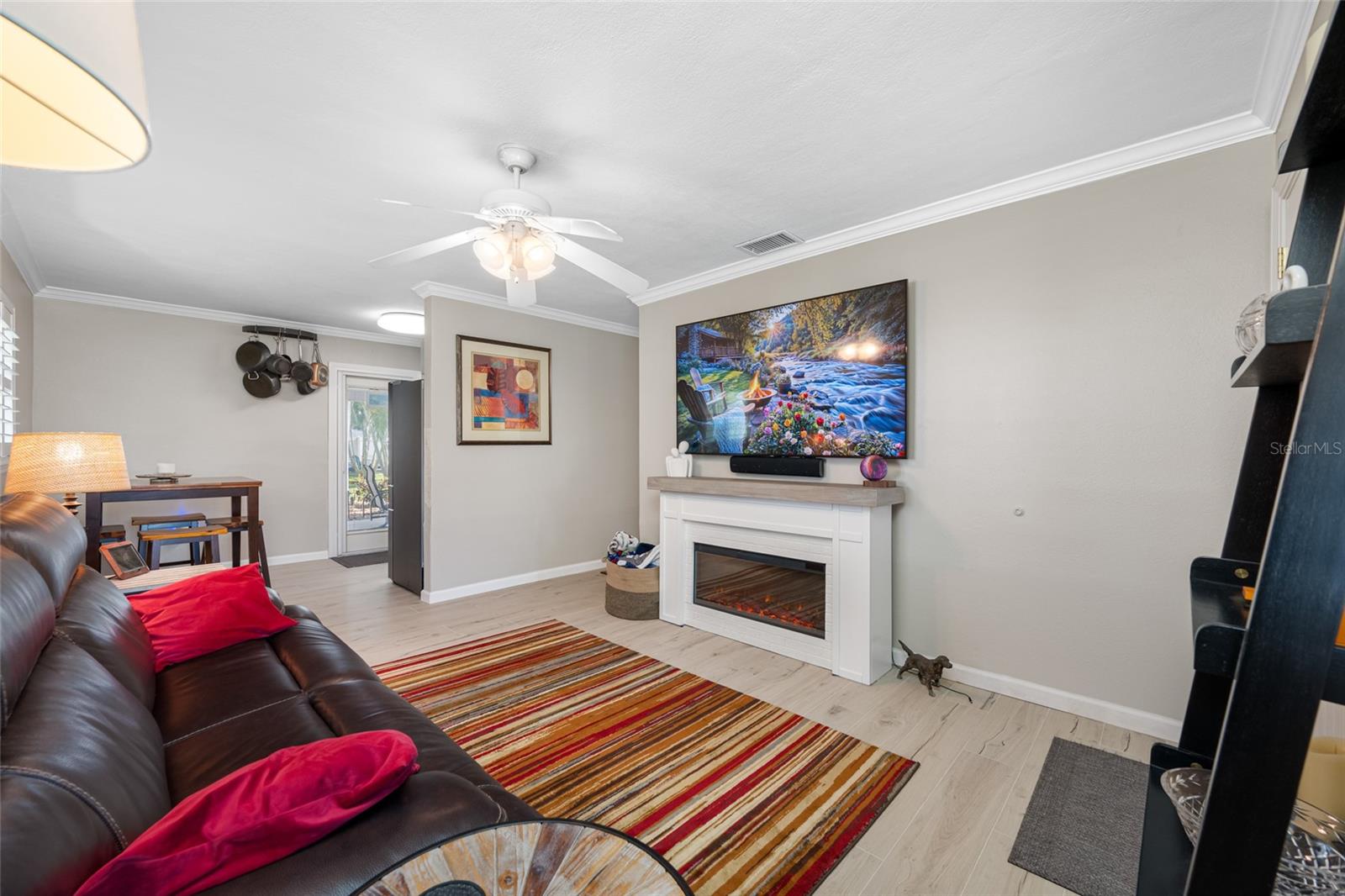Fireplace included