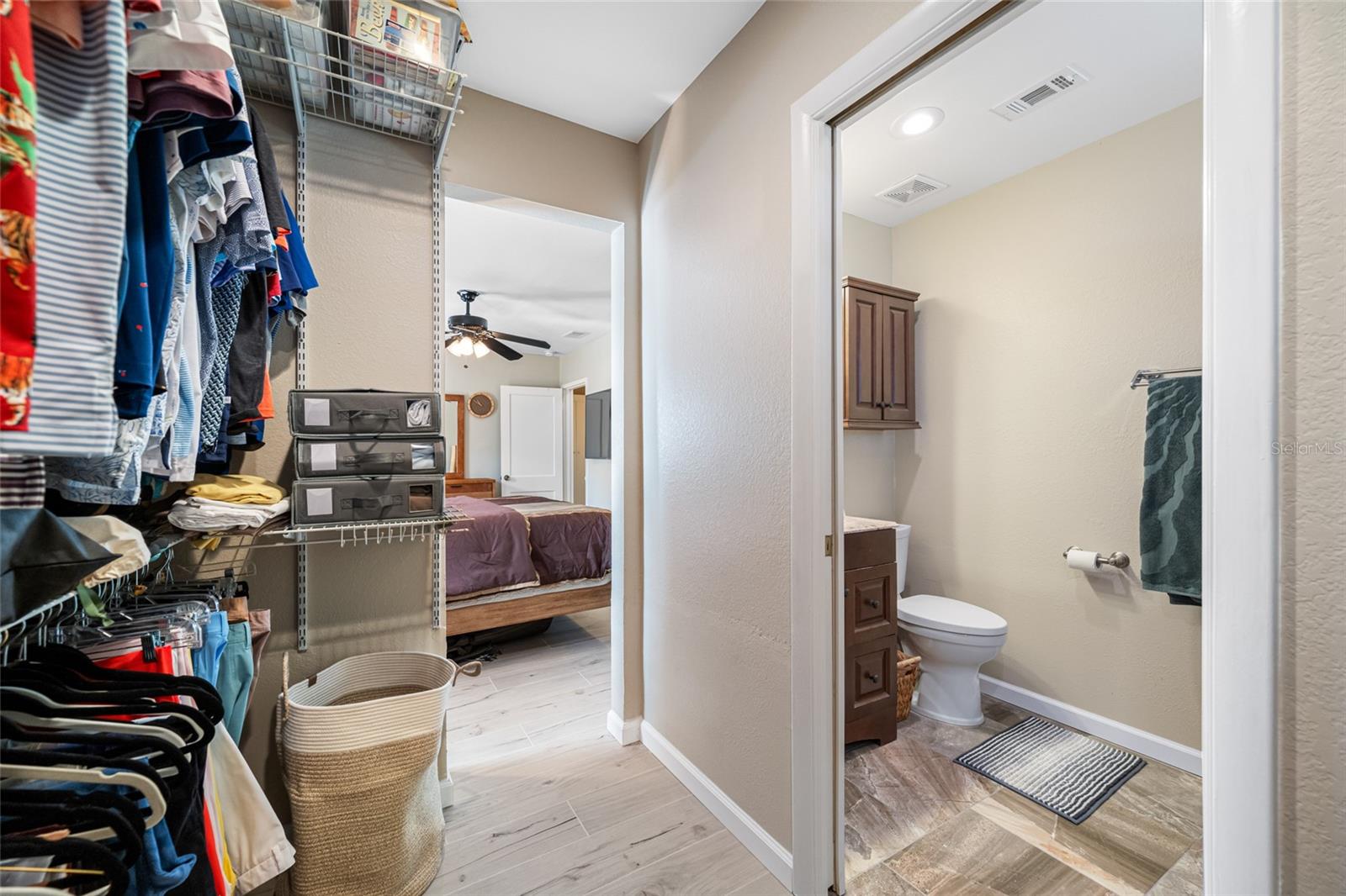 Huge private walk in closet