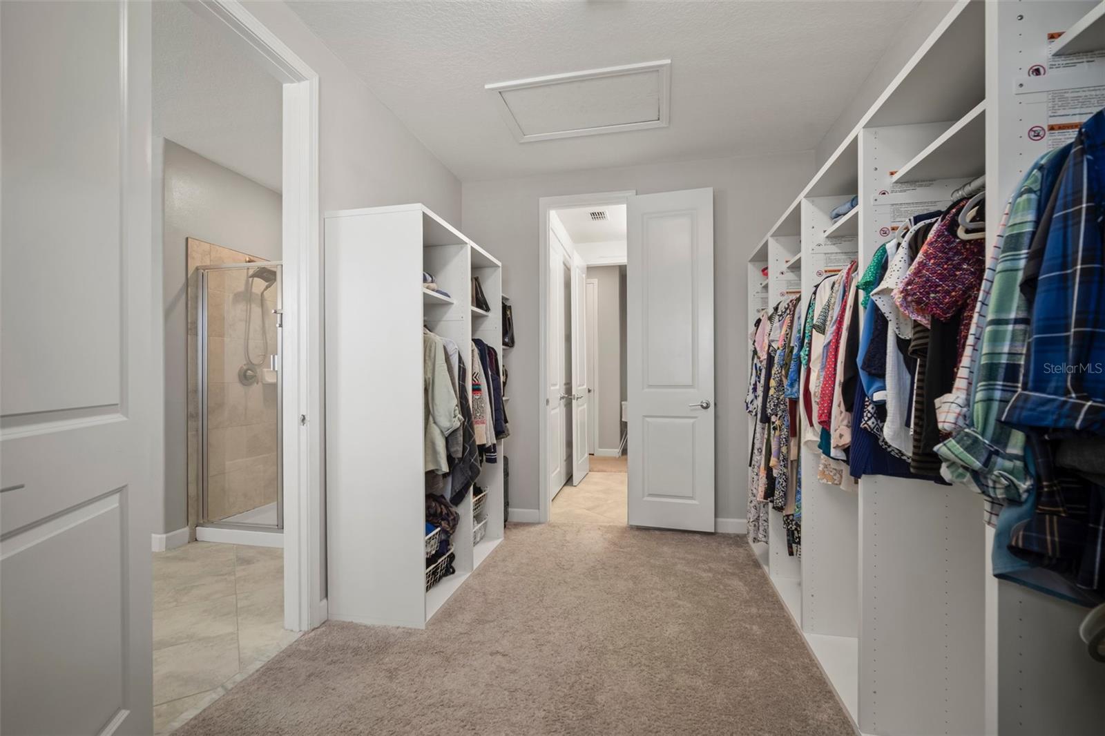 primary closet to laundry room