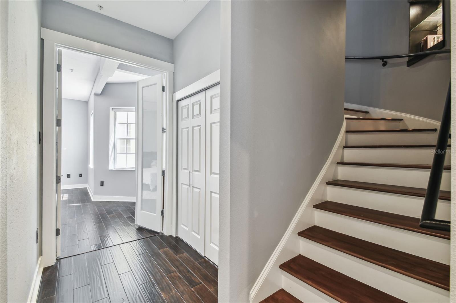 Winding Staircase Leading to 3rd Level