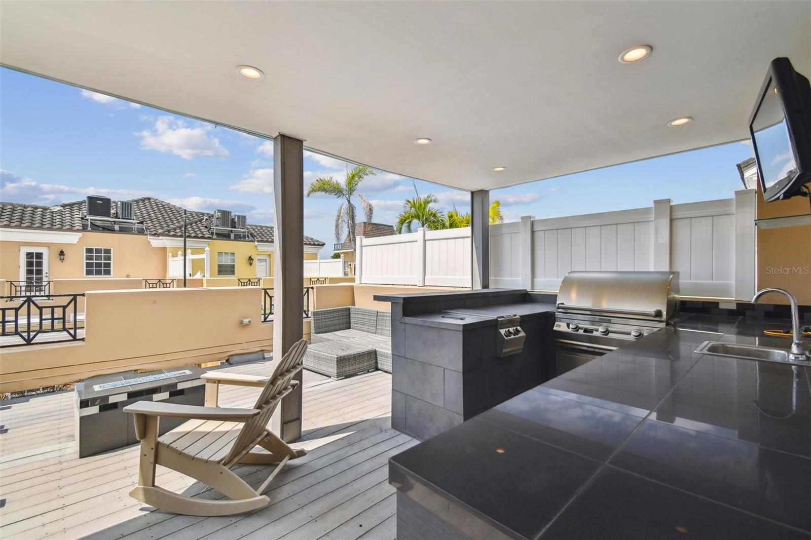 Rooftop Deck with Outdoor Kitchen