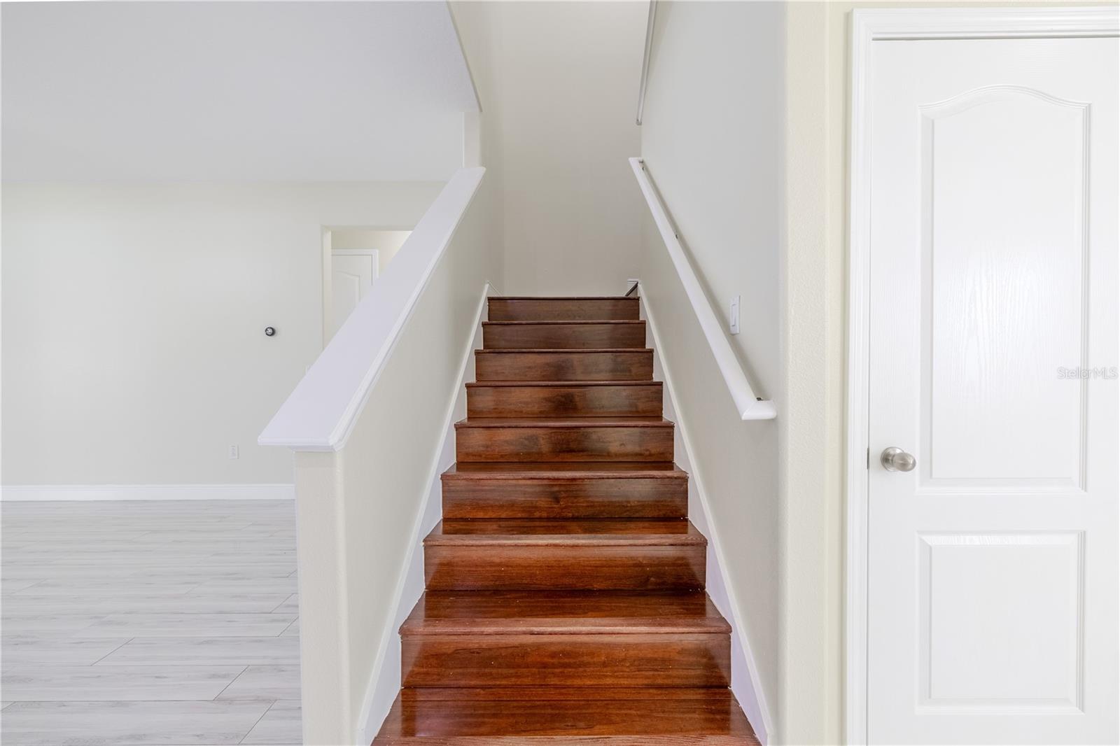 Stairs (wood) to 2nd floor.