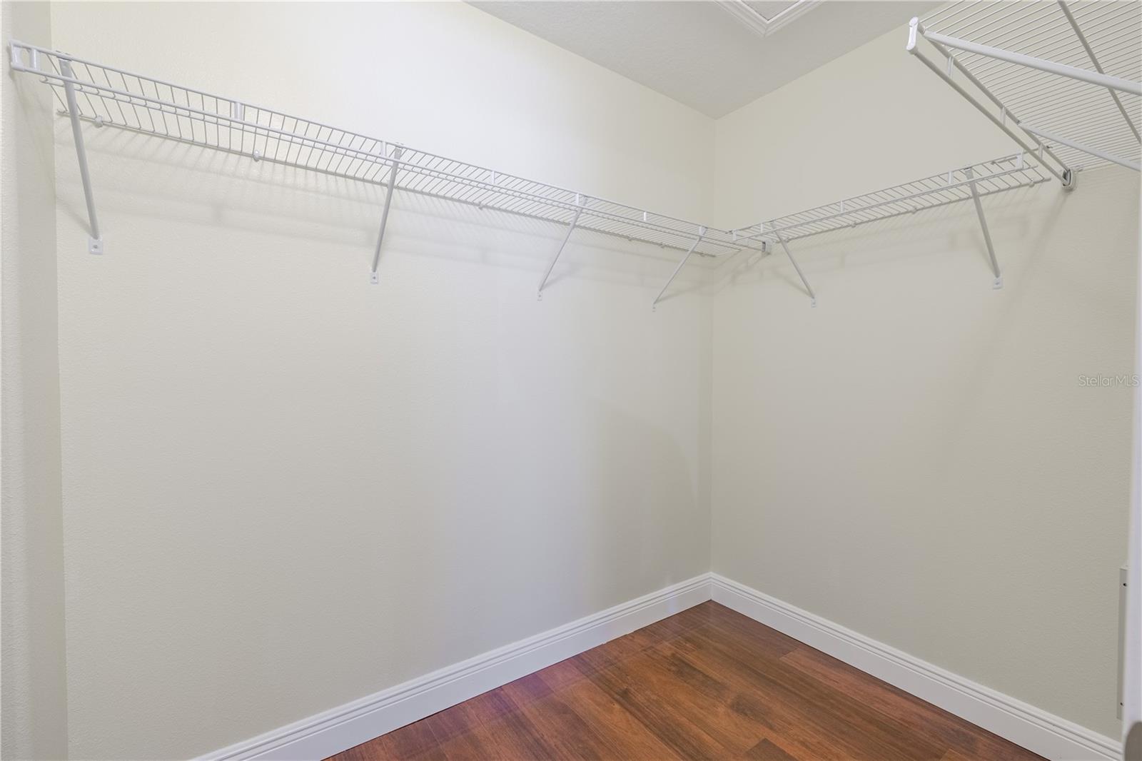Primary closet