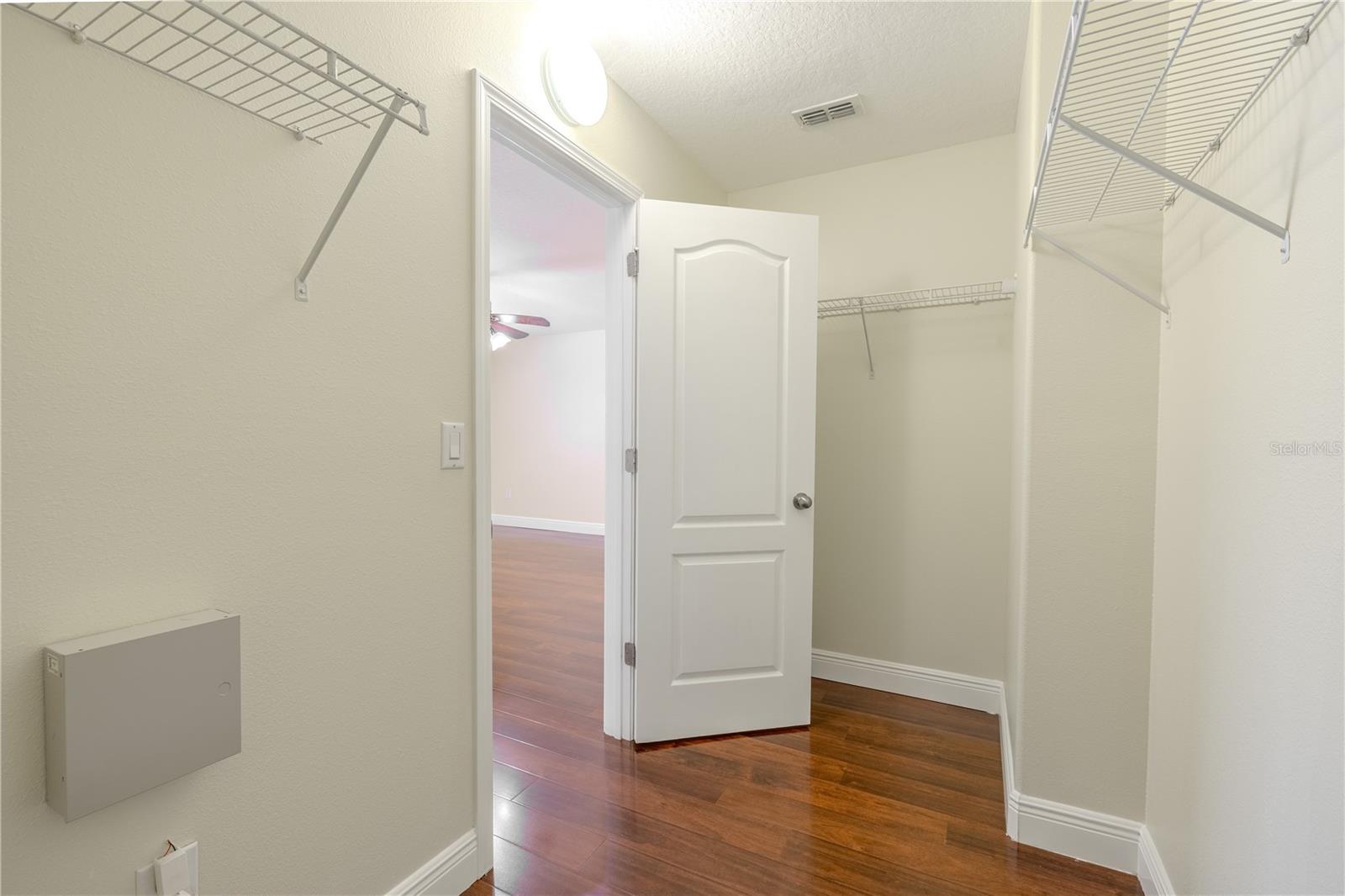 Primary closet