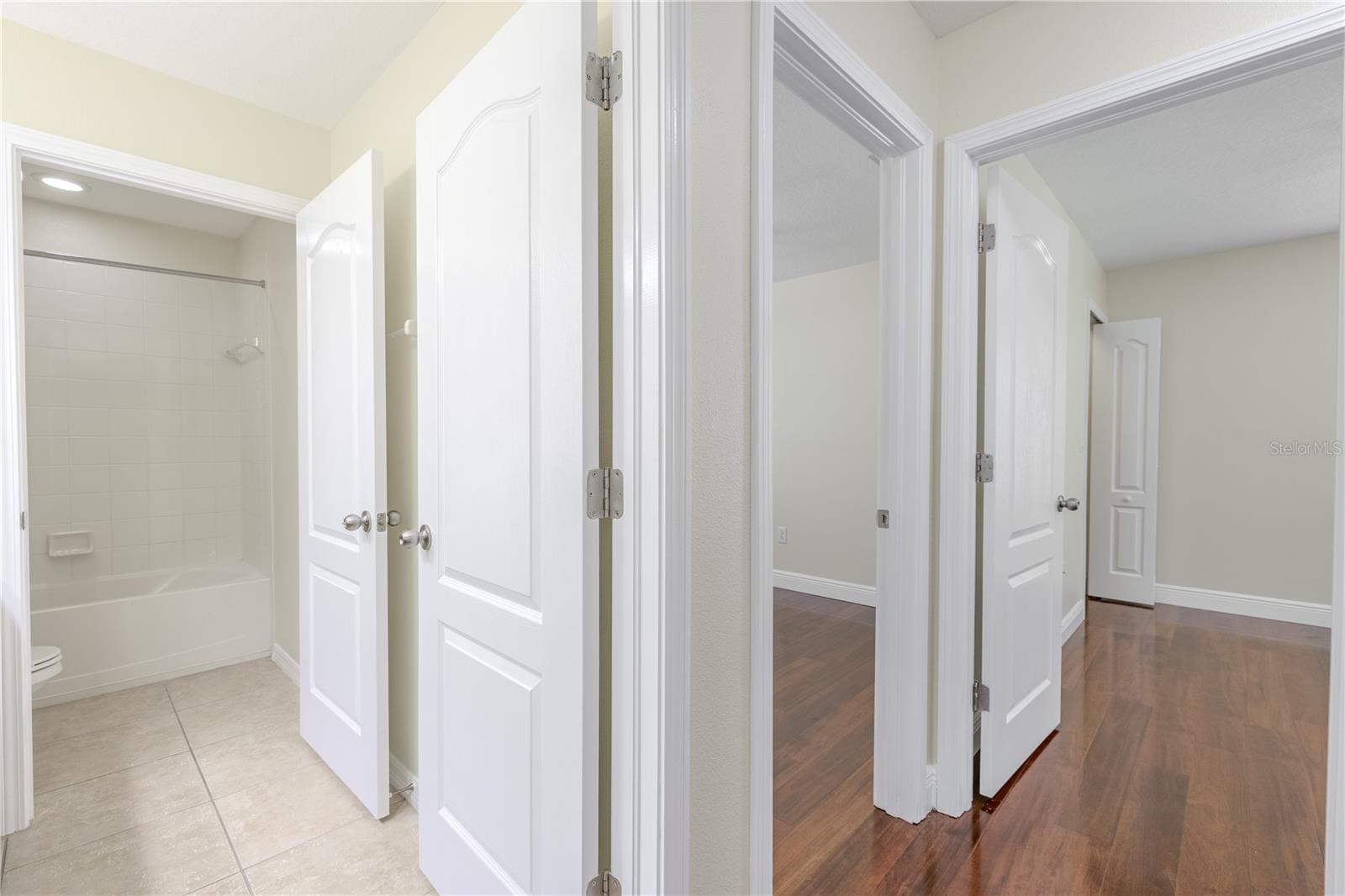 hallway bathroom for bedroom 2 and 3