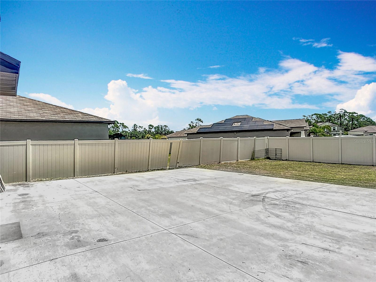 FULLY FENCED IN BACK YARD