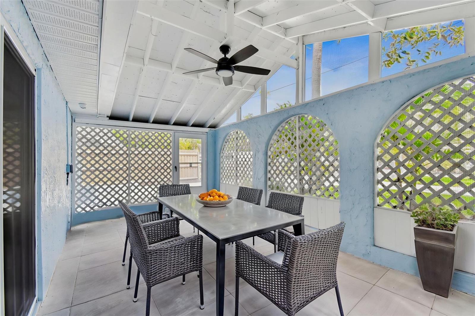 virtually staged front patio