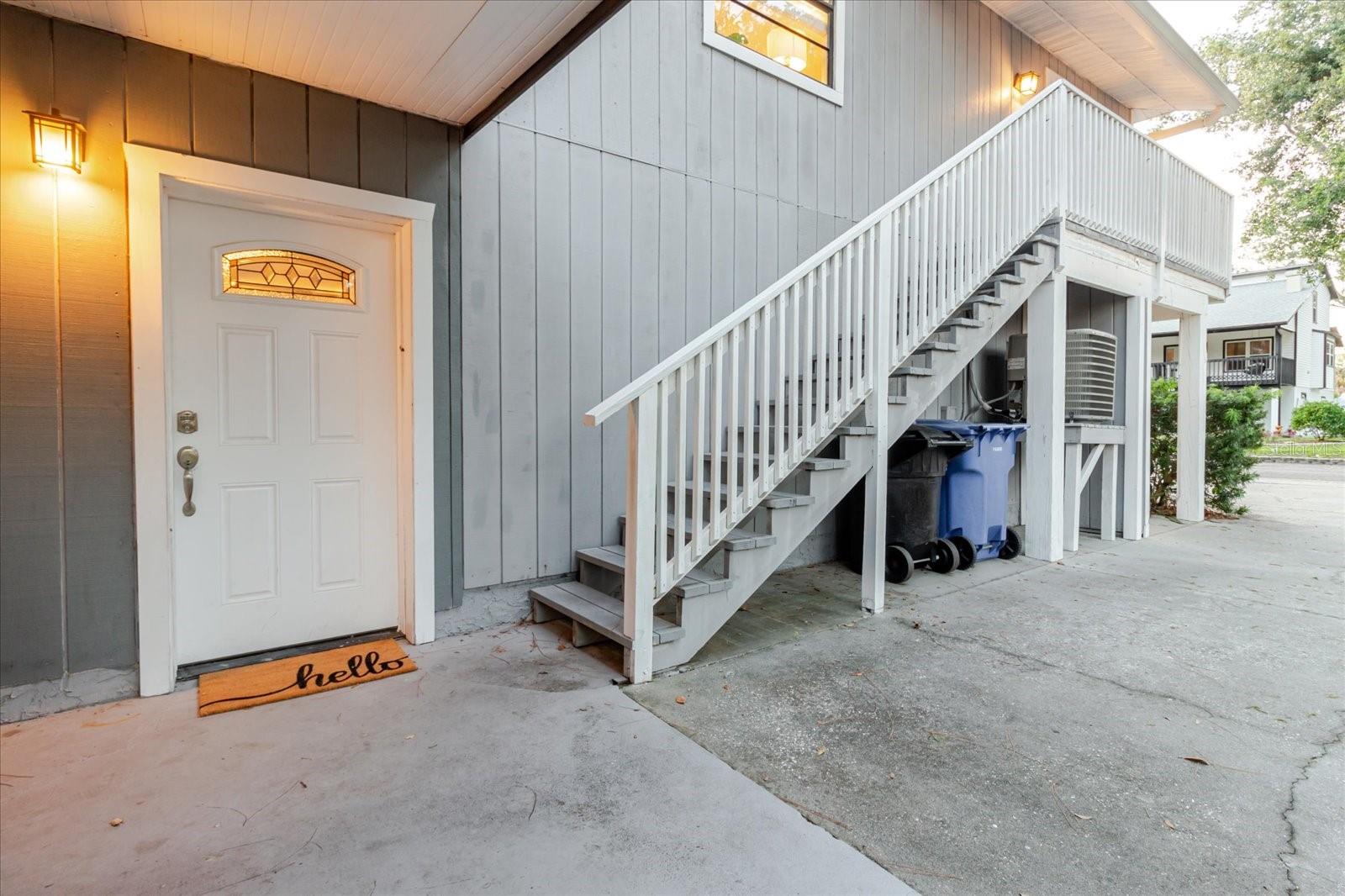 Lower Level Entrance / Stairs