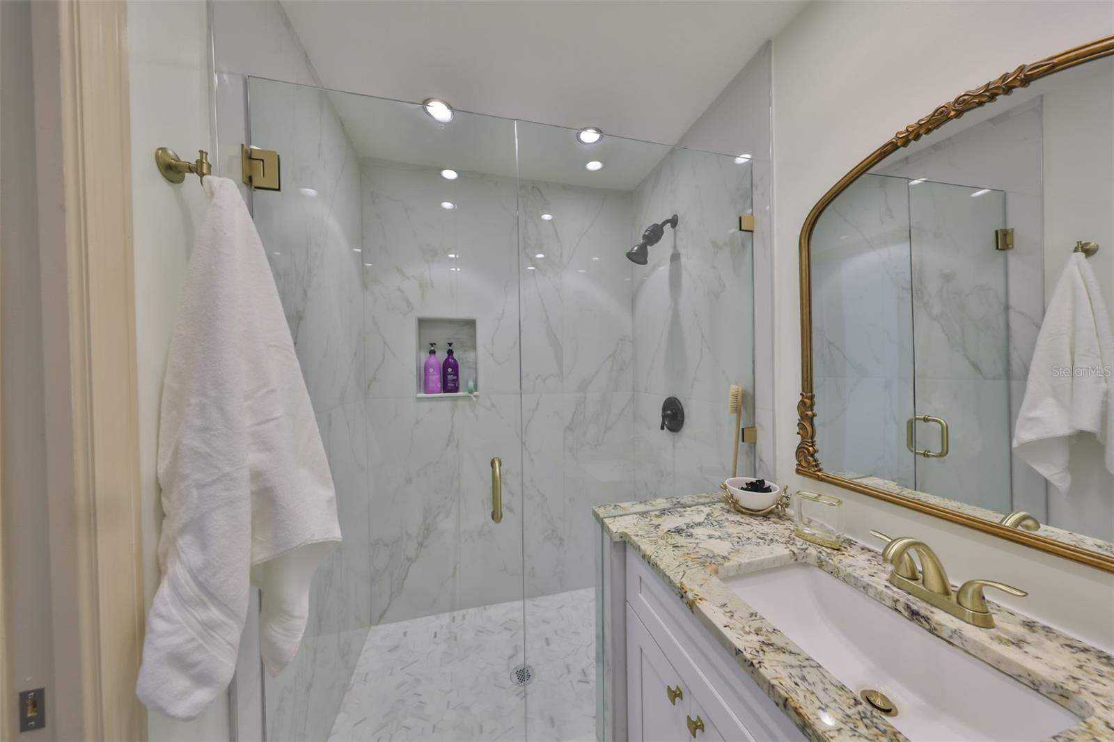18. Primary Bath with Glass Enclosed Luxurious Shower
