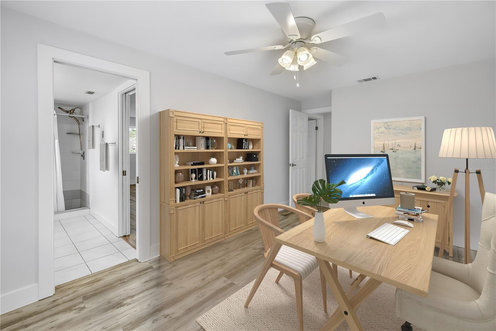 Virtually Staged - Bed 2/Office
