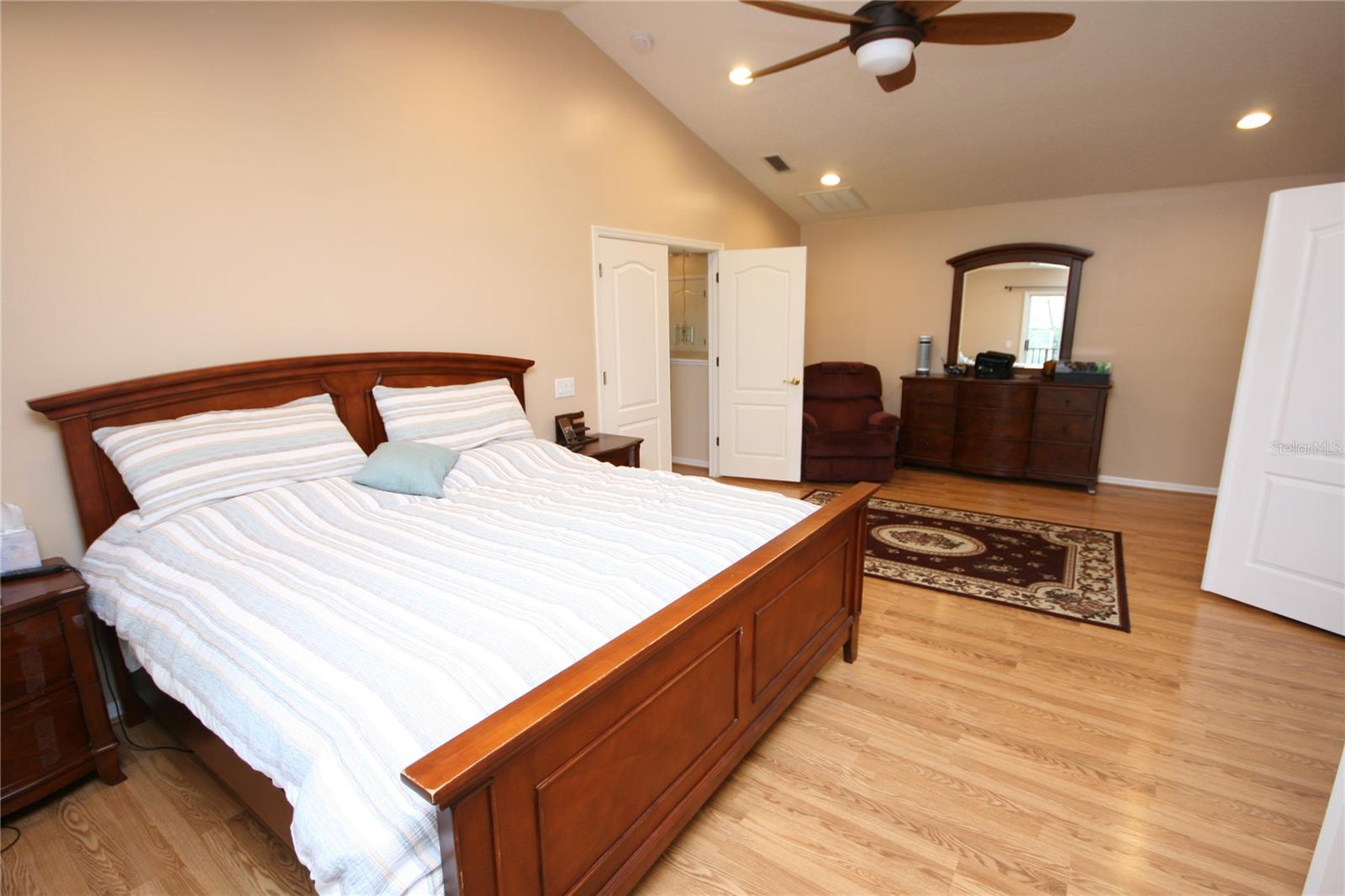 Master Suite, double door entry, as well as double door entry to Master bath