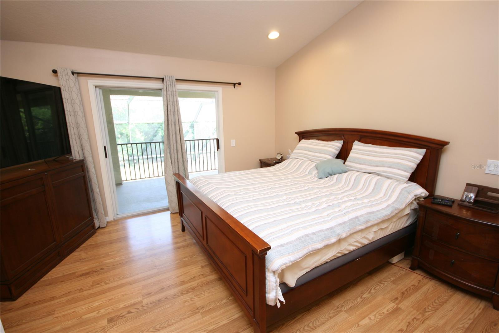 Master Suite to rear 2nd story extended full length balcony