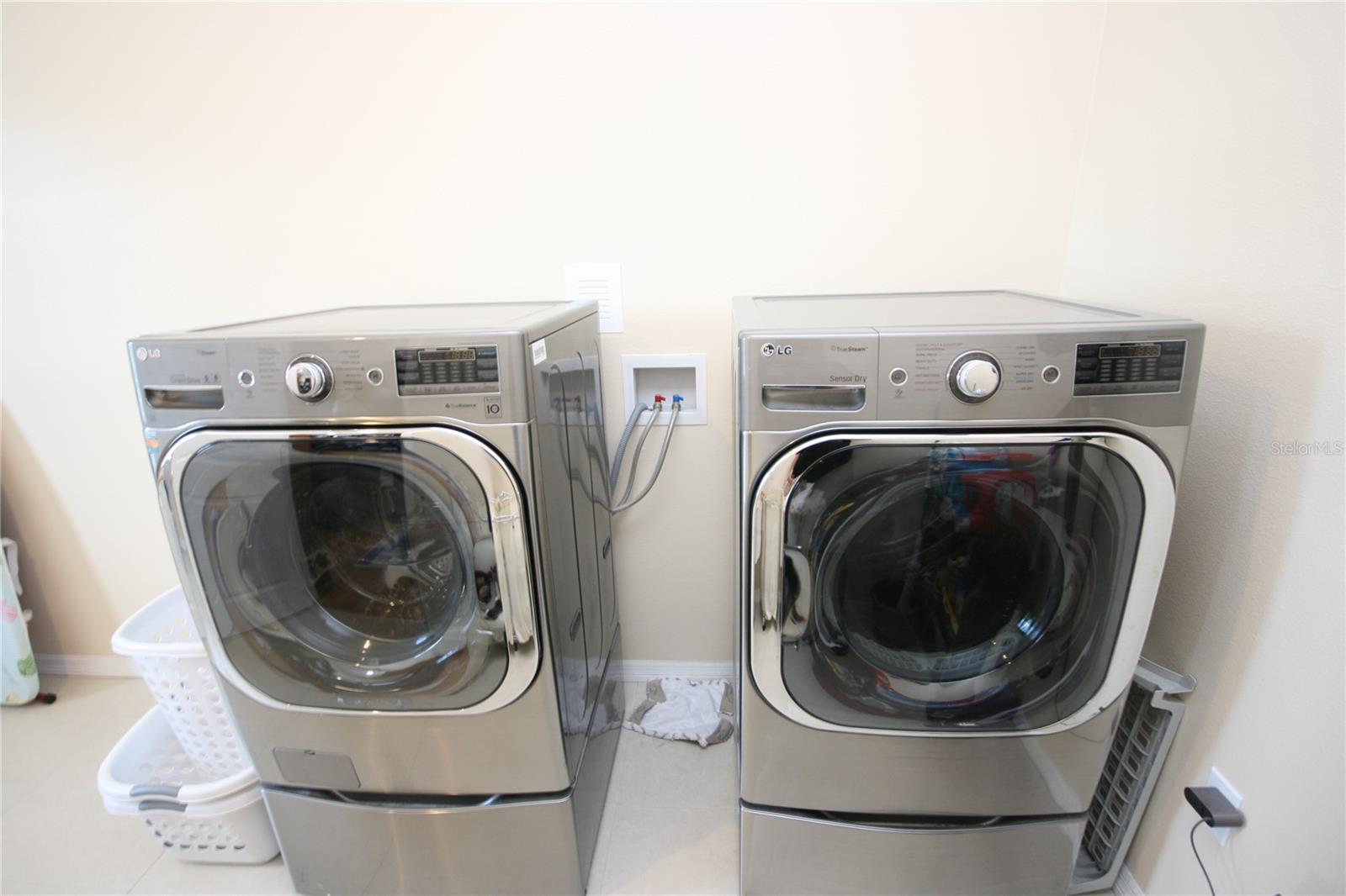 Extra Large capacity Washer and Dryer upstairs 2nd laundryroom-staying with home!