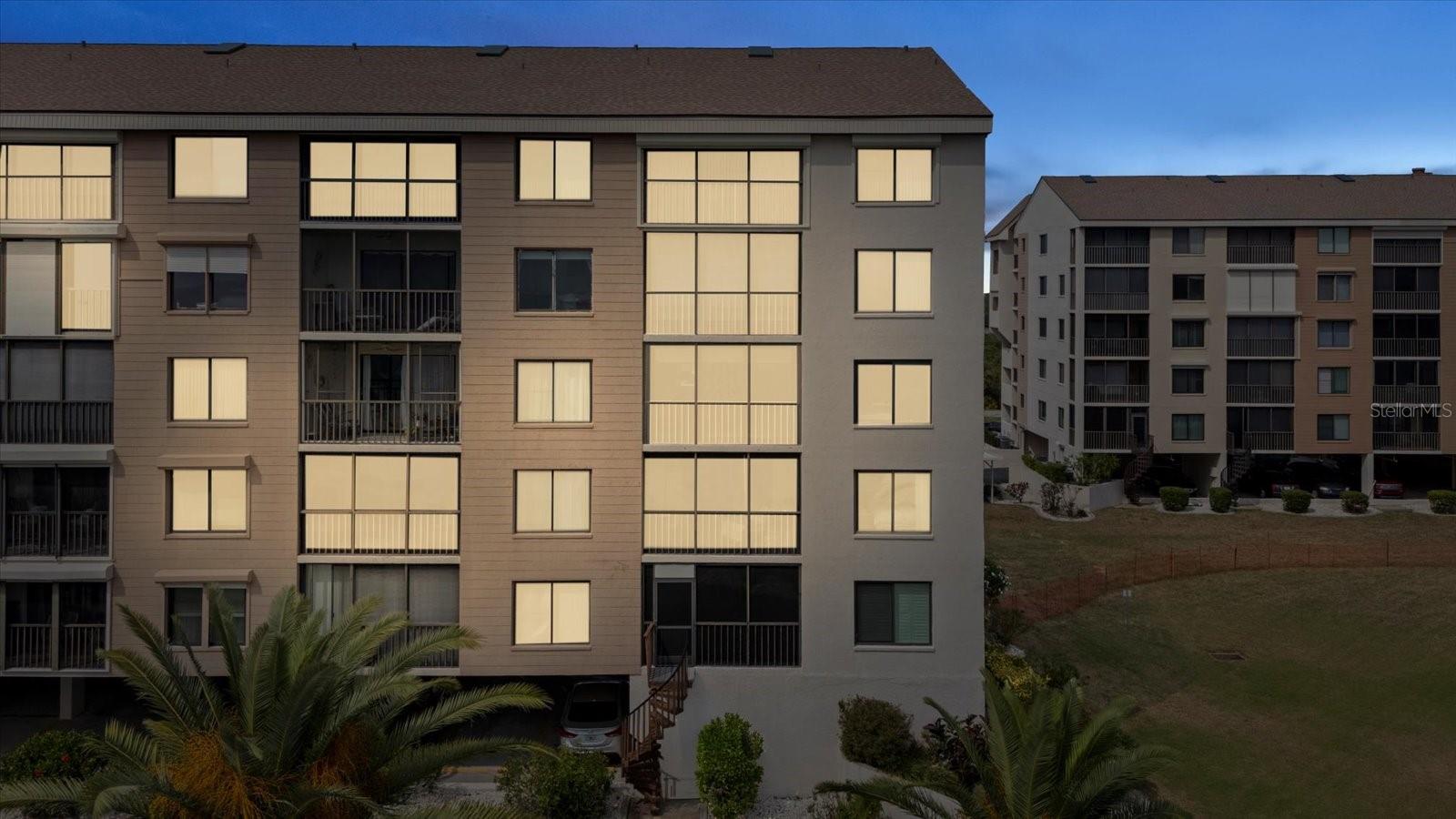 Third floor views from these great 3 slider doors