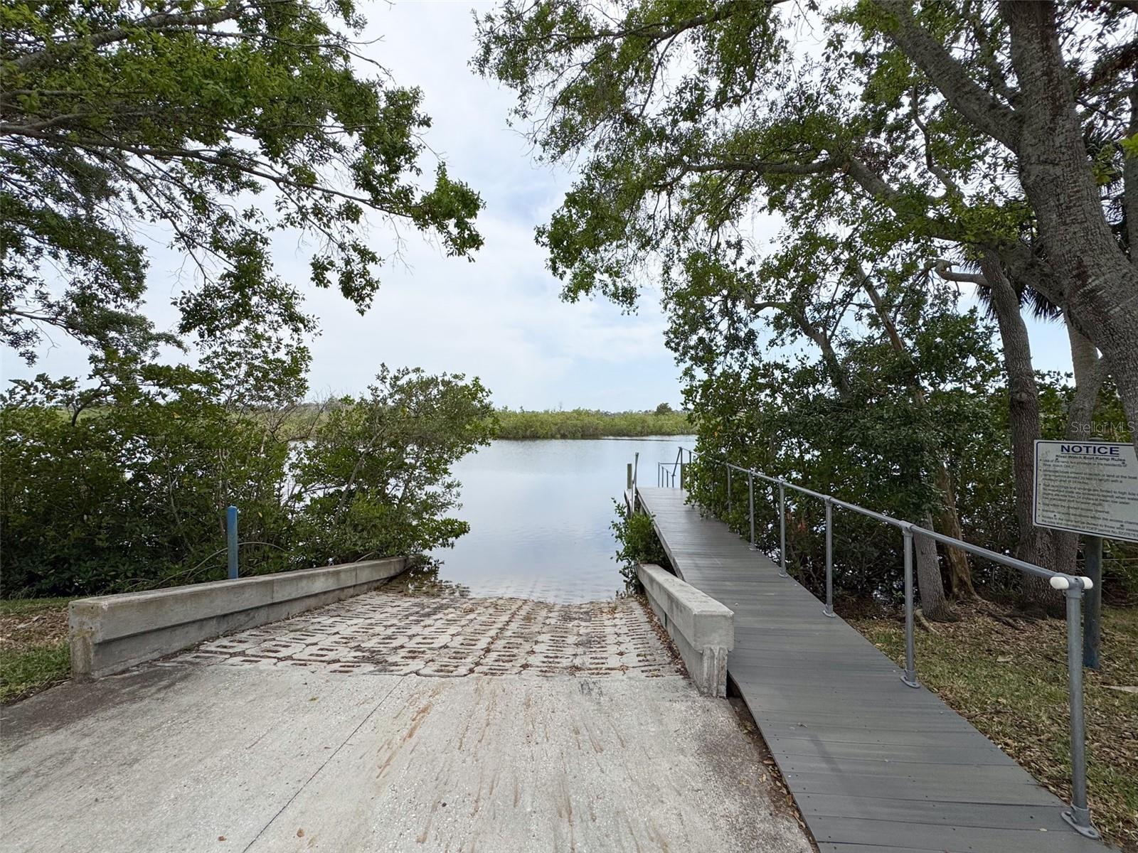 Community boat ramp