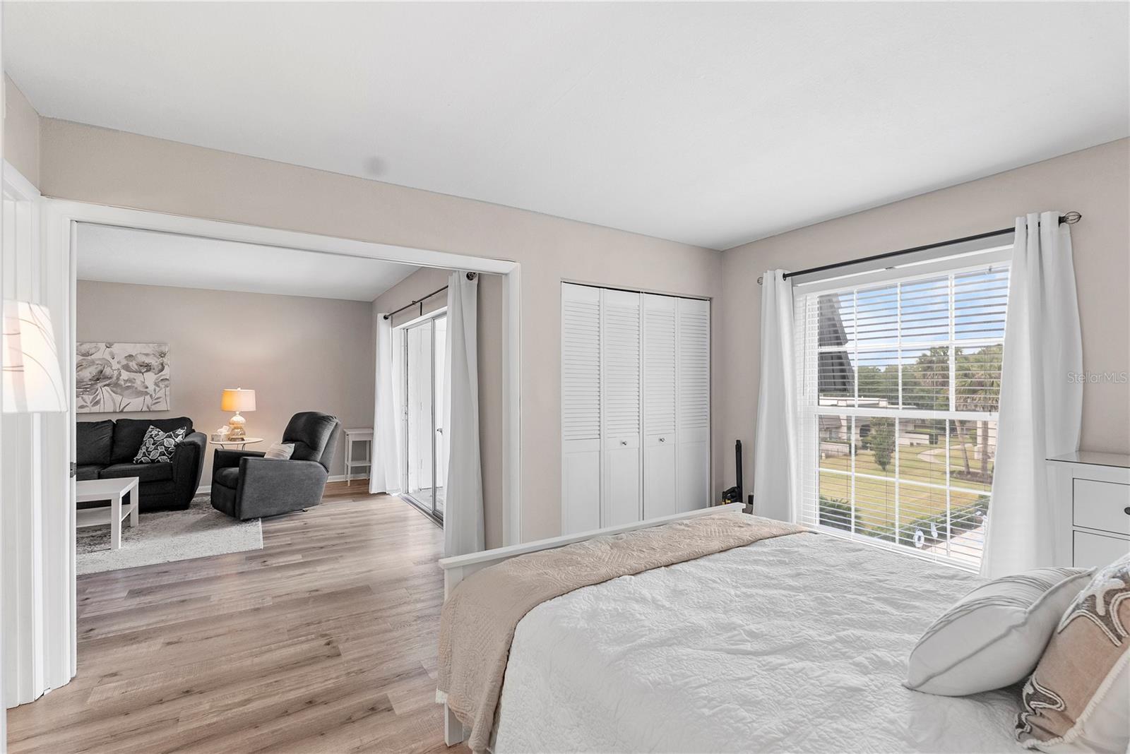 Guest Bedroom facing pool view