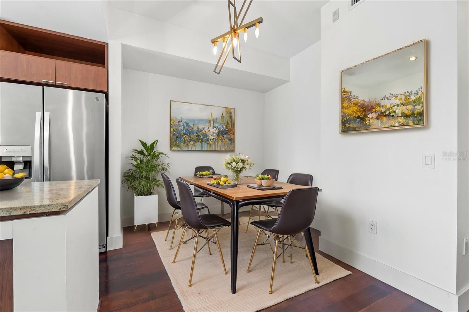 Virtually Staged Dining Room