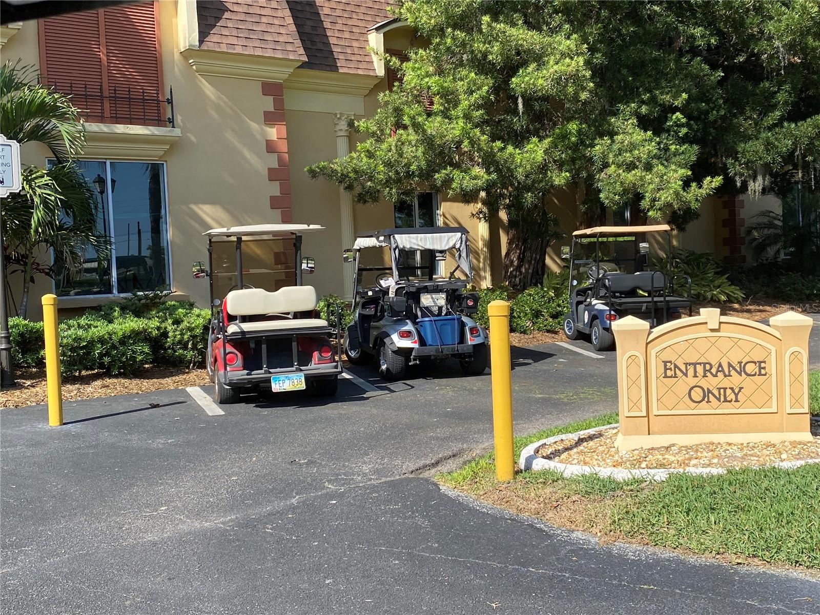 North Clubhouse/Golf Cart Parking