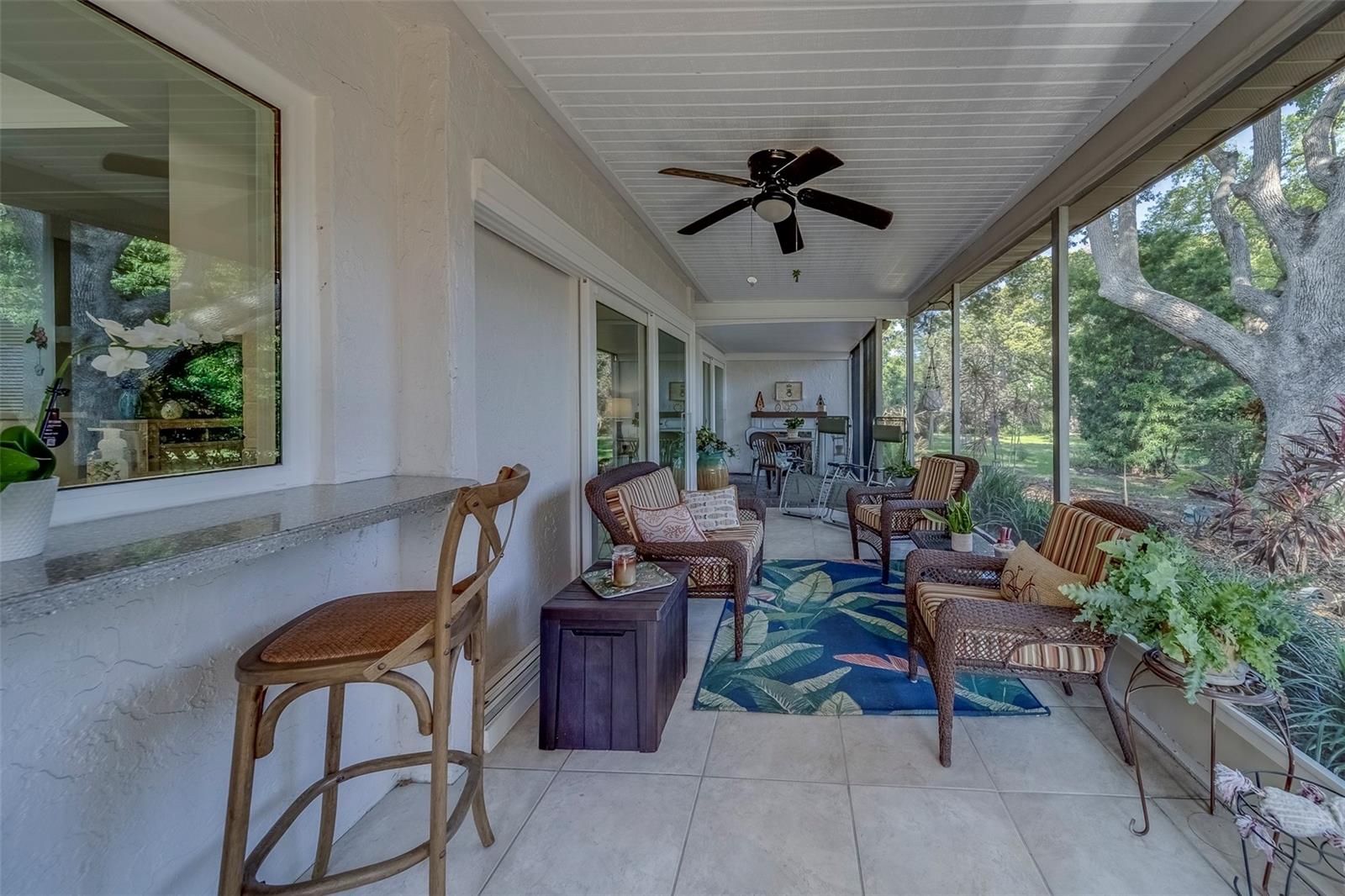 Screened in porch.
