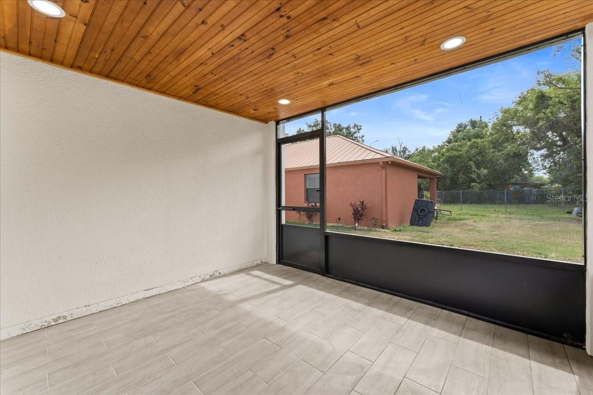 Screened area