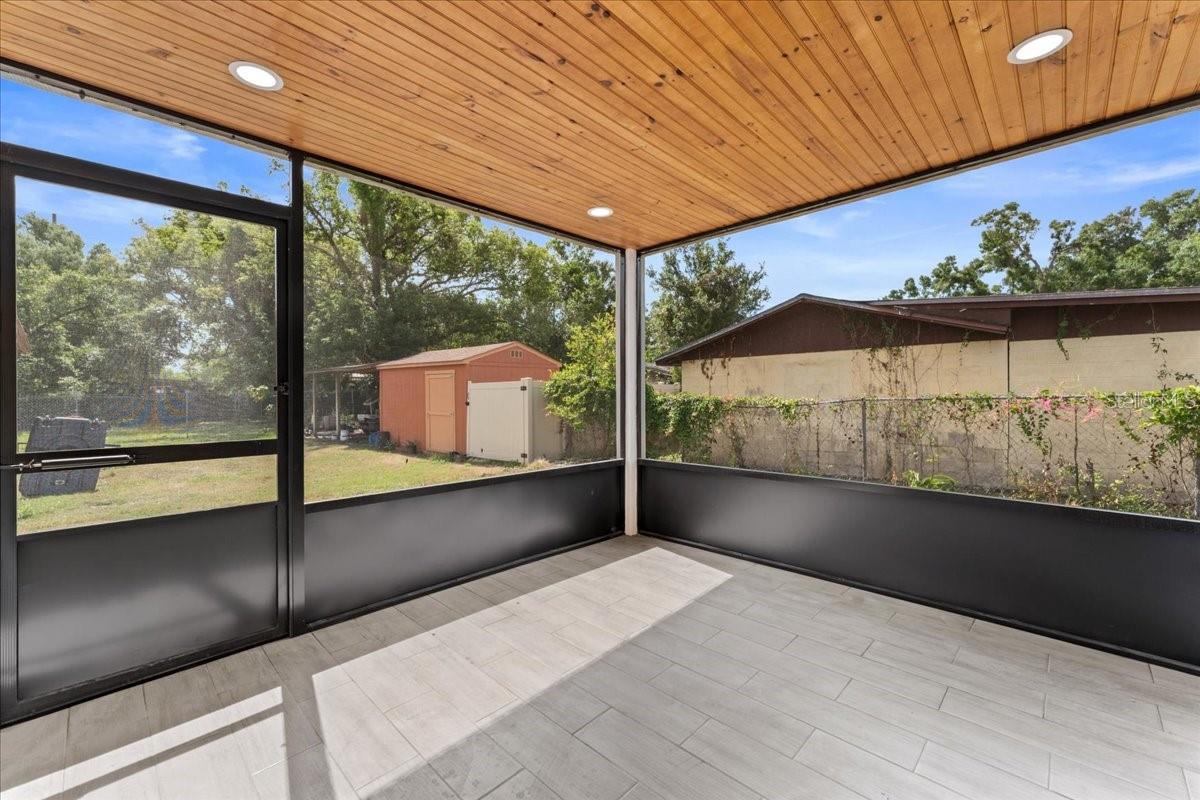 Screened area
