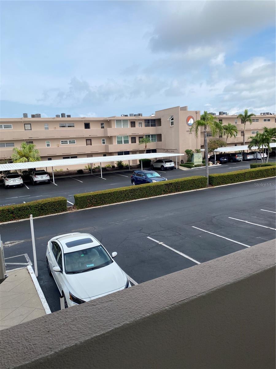 Covered Carport was detroyed in Hurricanes. Condo Association said will eventually be replaced.