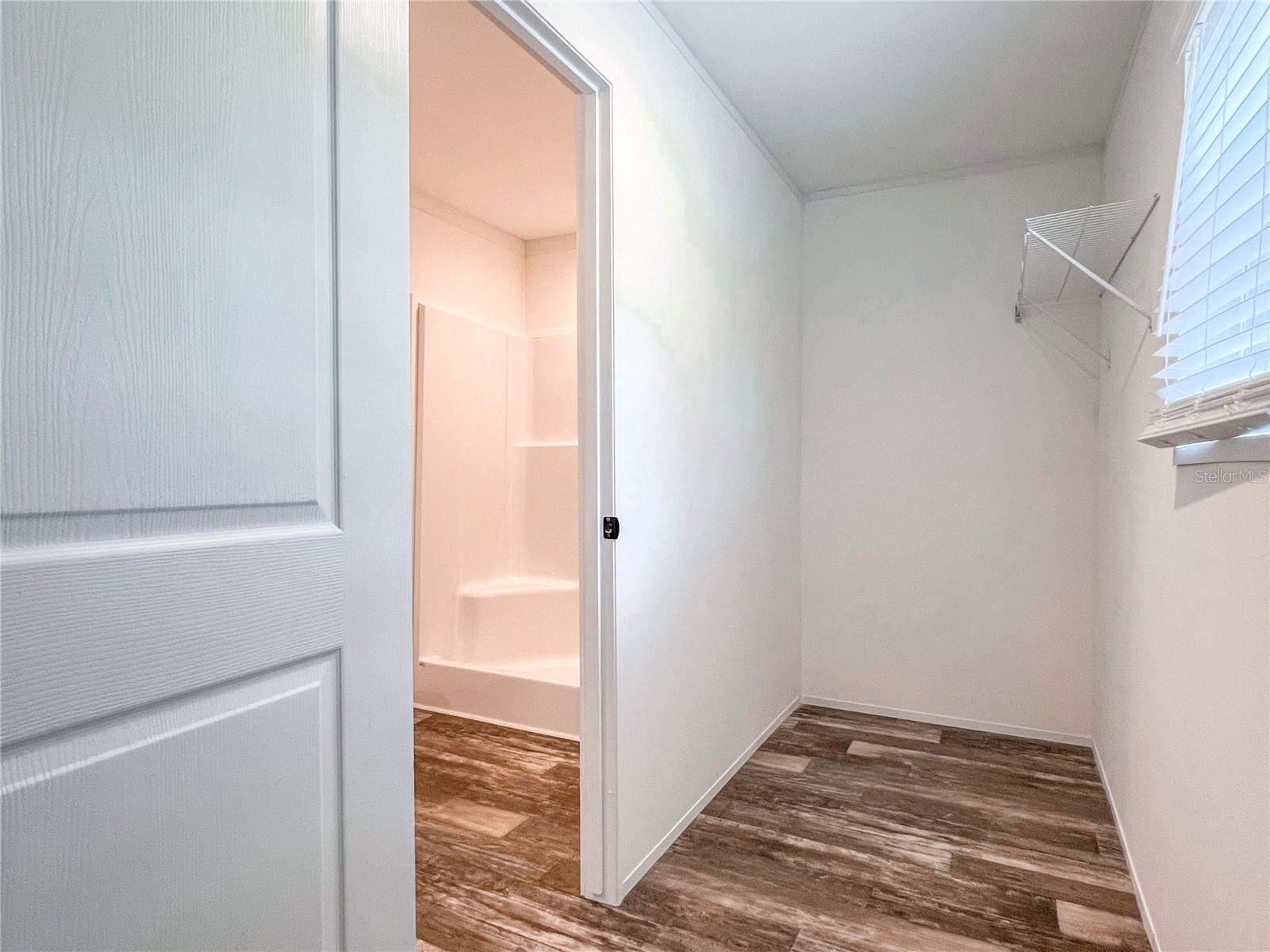 Master bedroom walk-in closet.