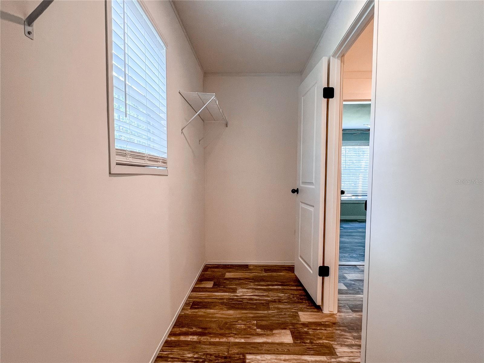Master bedroom walk-in closet.