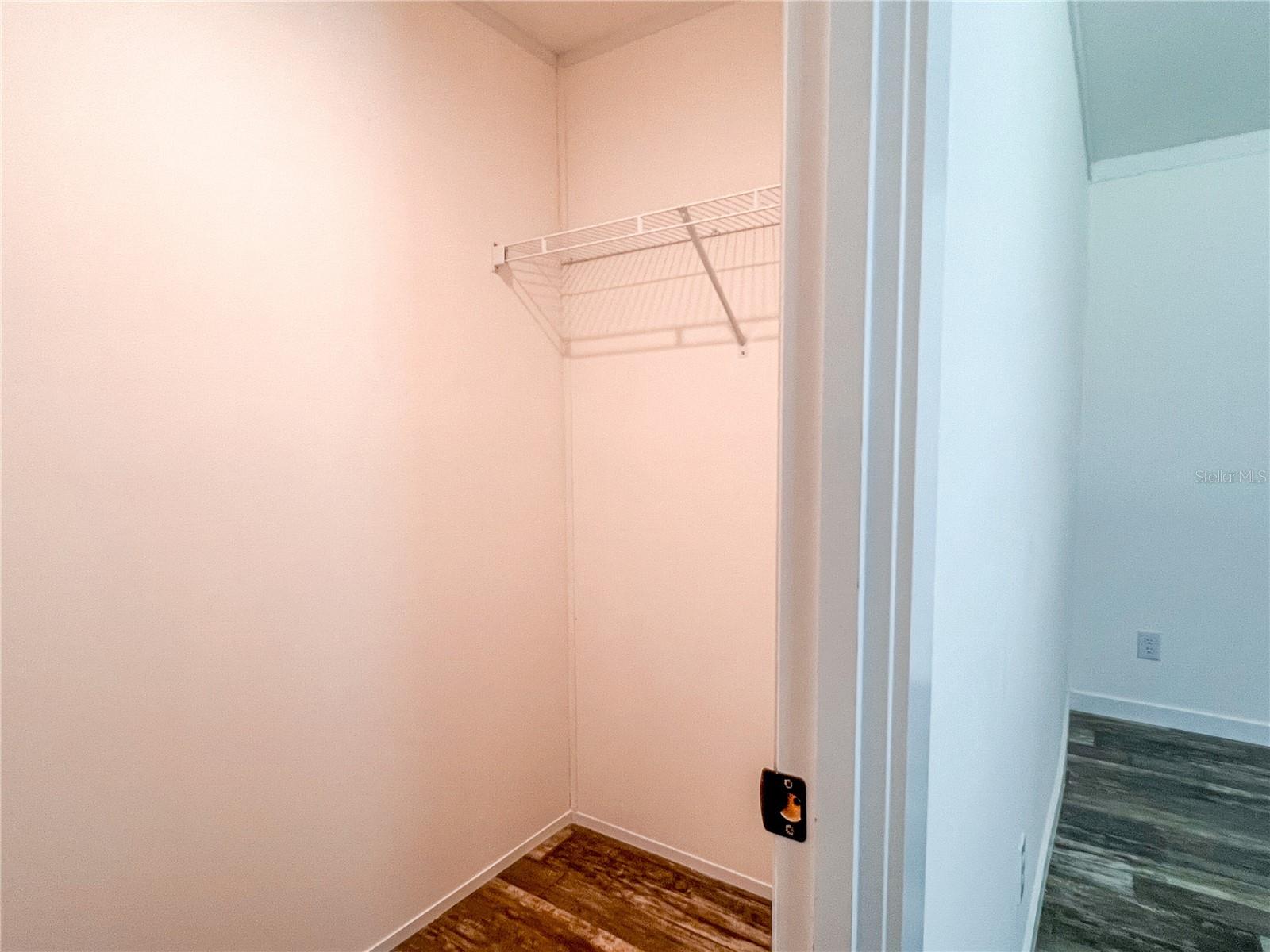 4th bedroom with walk-in closet.