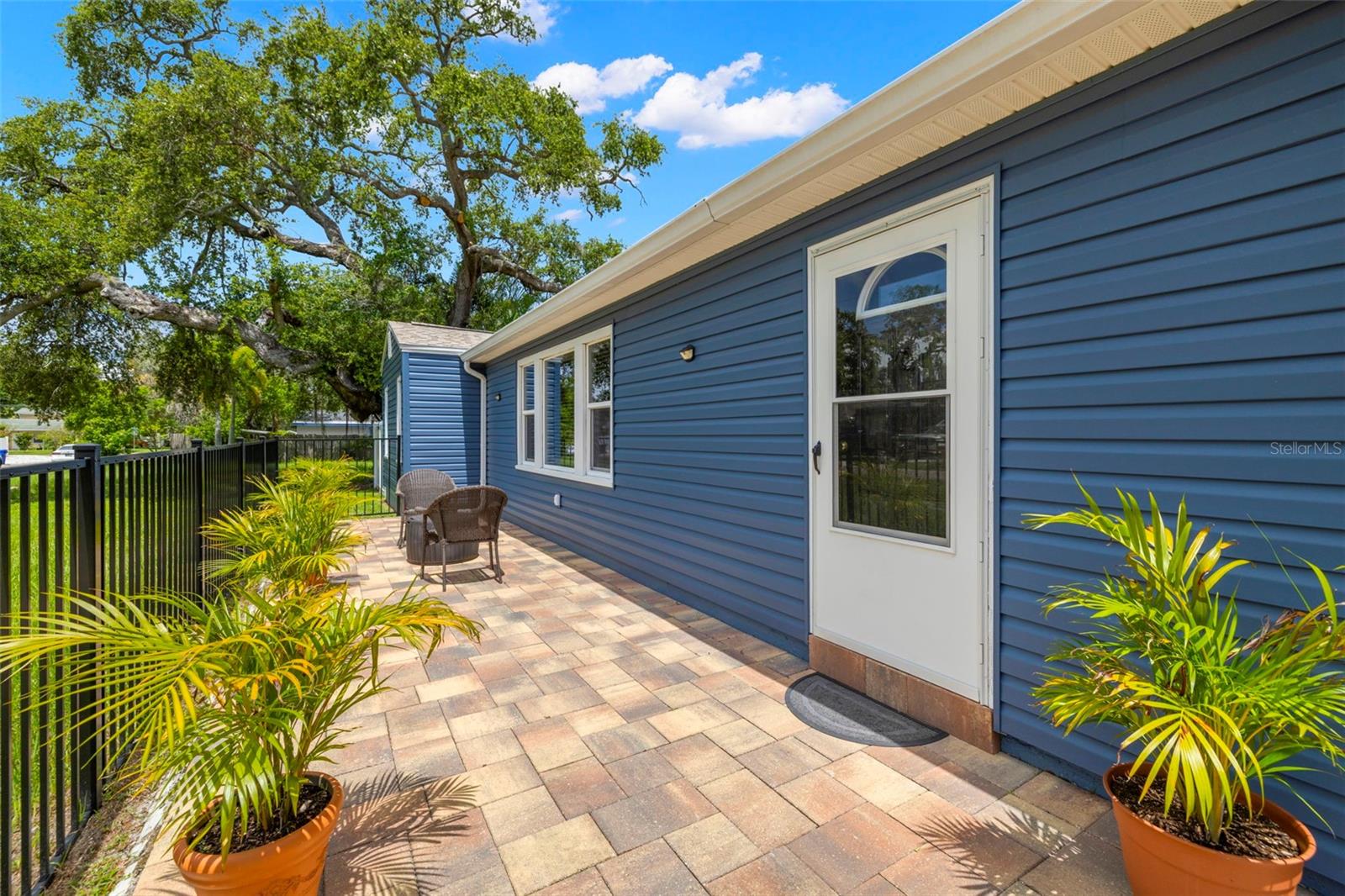 Paver front patio