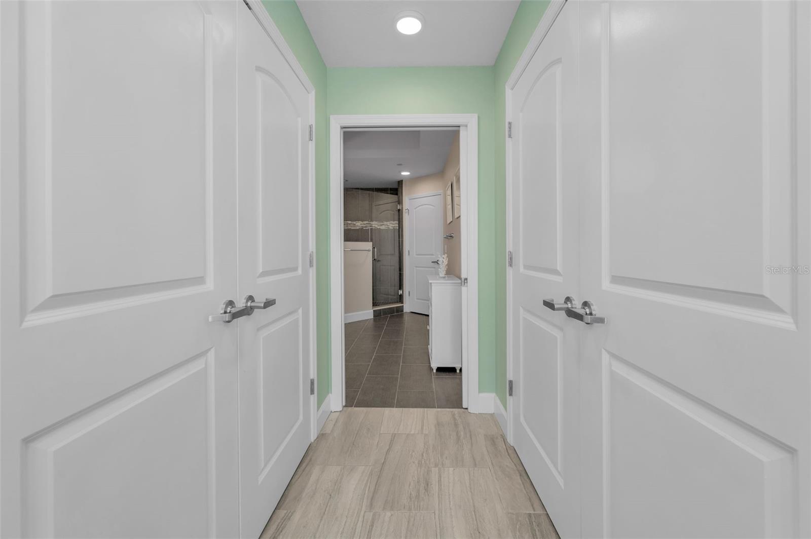 Large Walk-in Closets with Built-ins!