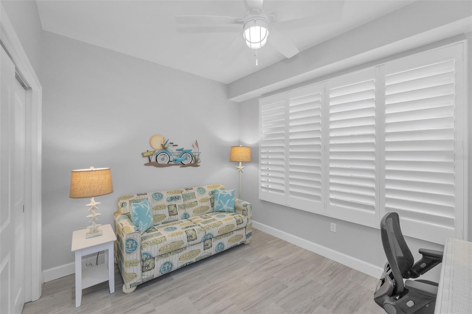 Second Bedroom currently used as an office / Family room