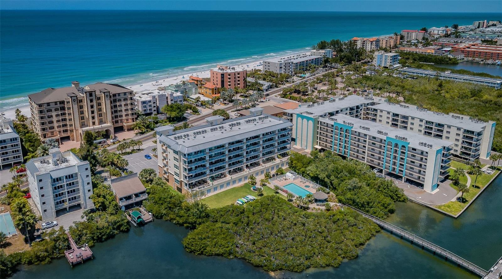 Aerial photo of Dolphin Key Condos!