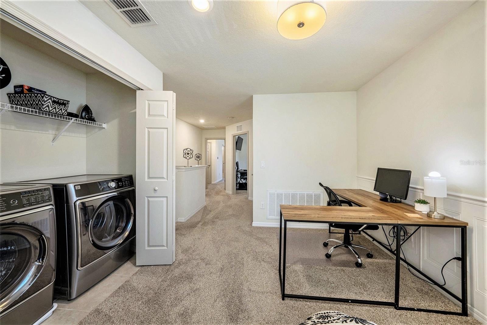 loft area & upstairs laundry