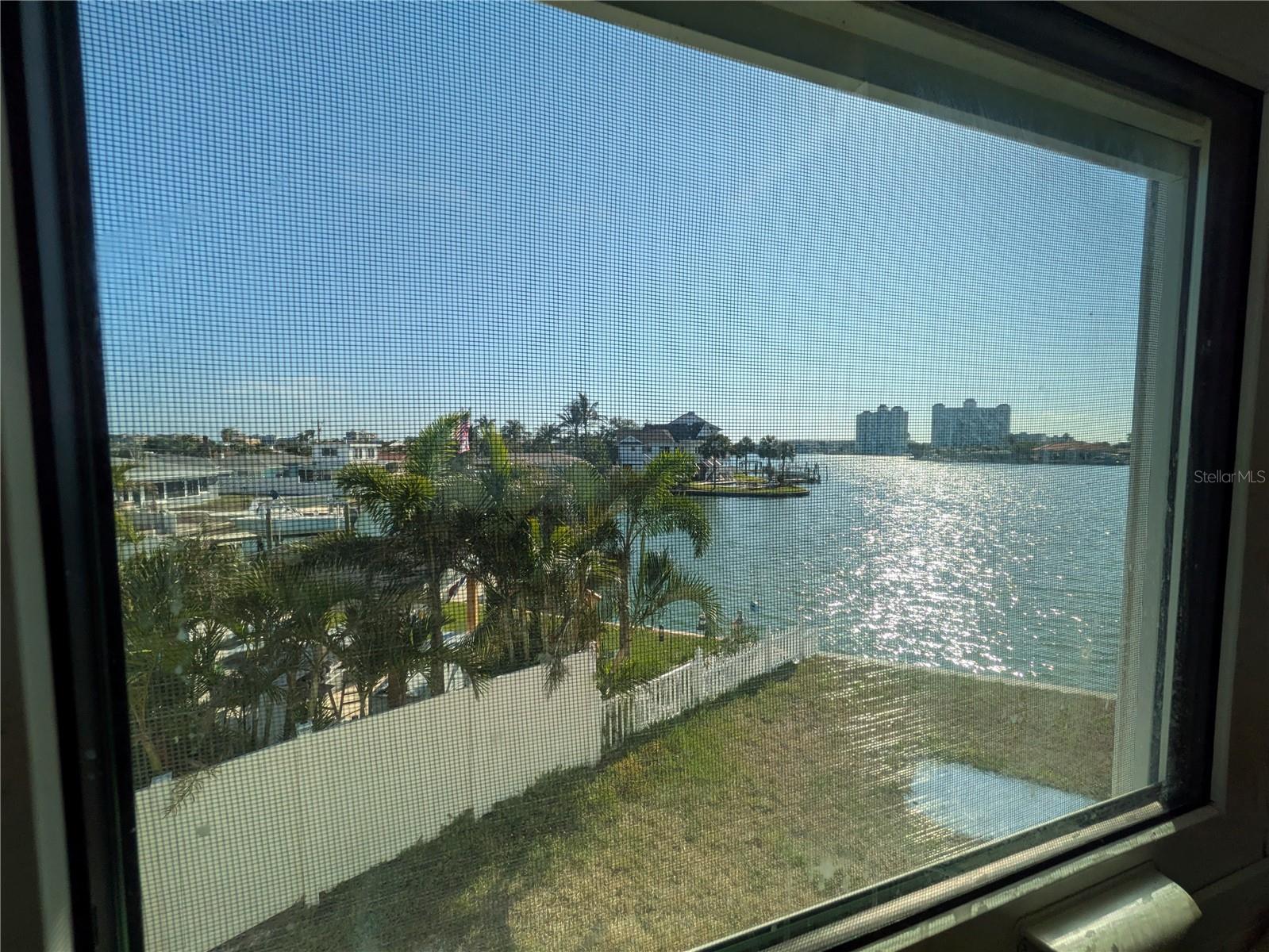 view from kitchen window