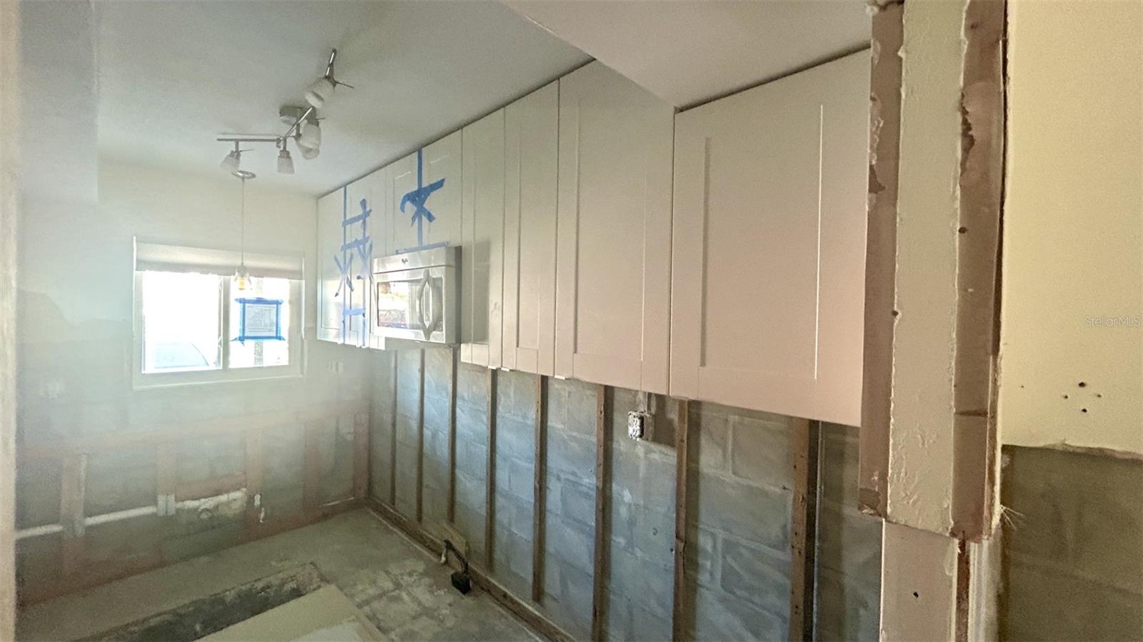 Kitchen with updated cabinets