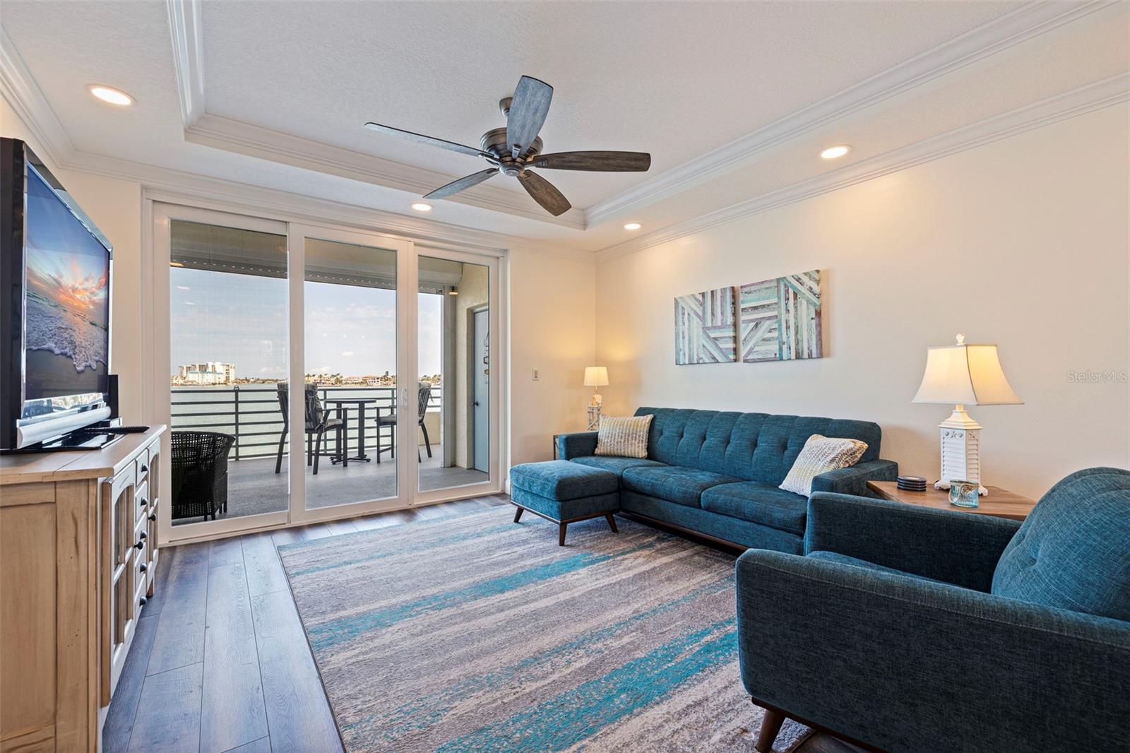 Custom Trey Ceilings with Recessed Lighting and Crown Molding