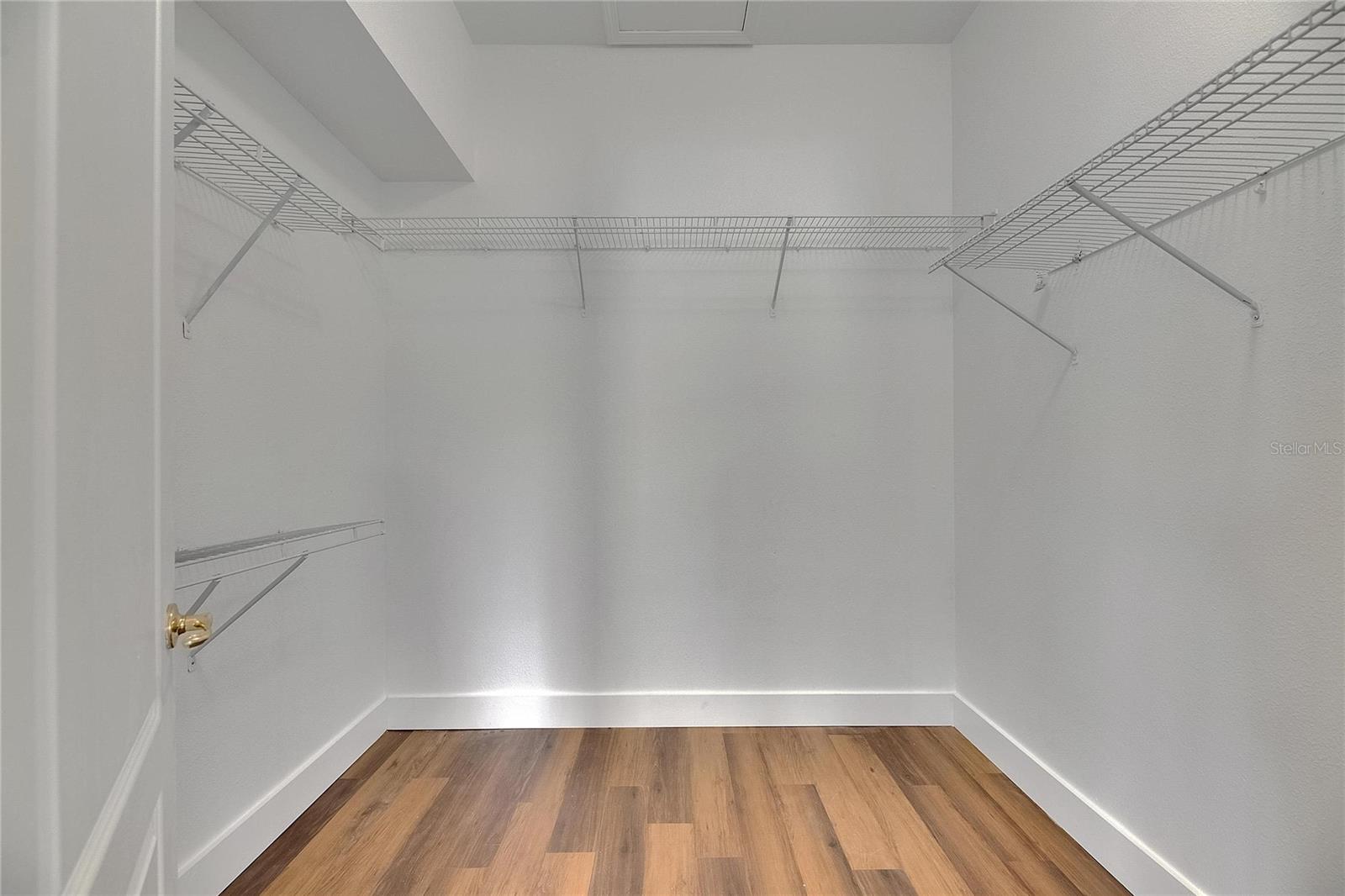 Primary closet