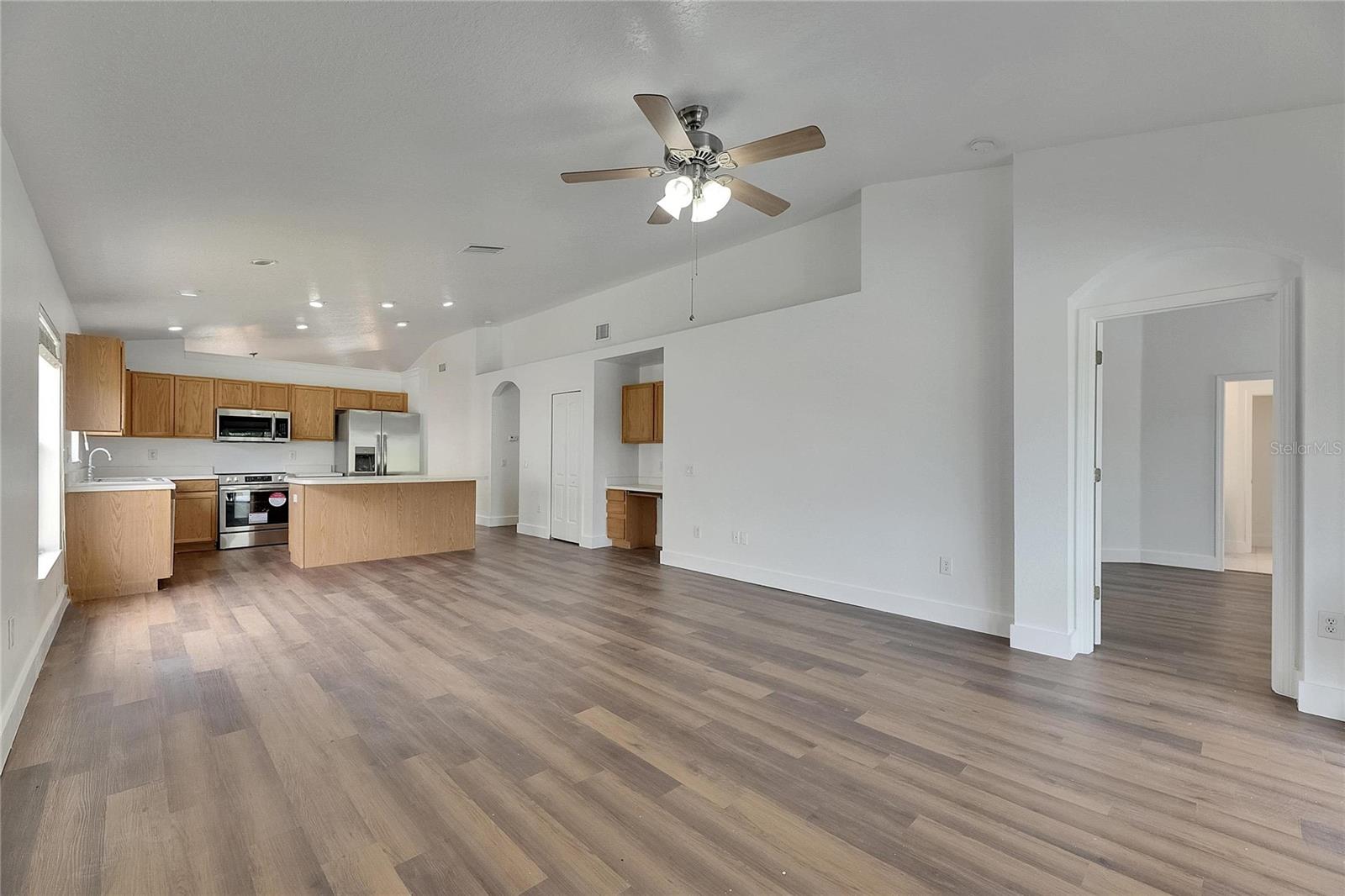 View of Kitchen from the Family Room
