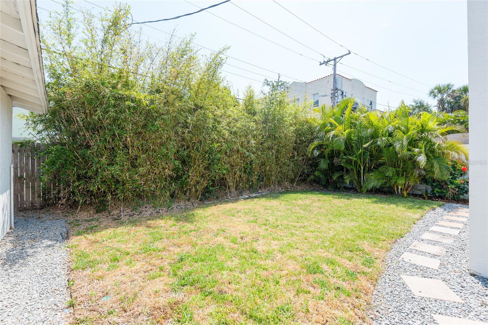 back yard space