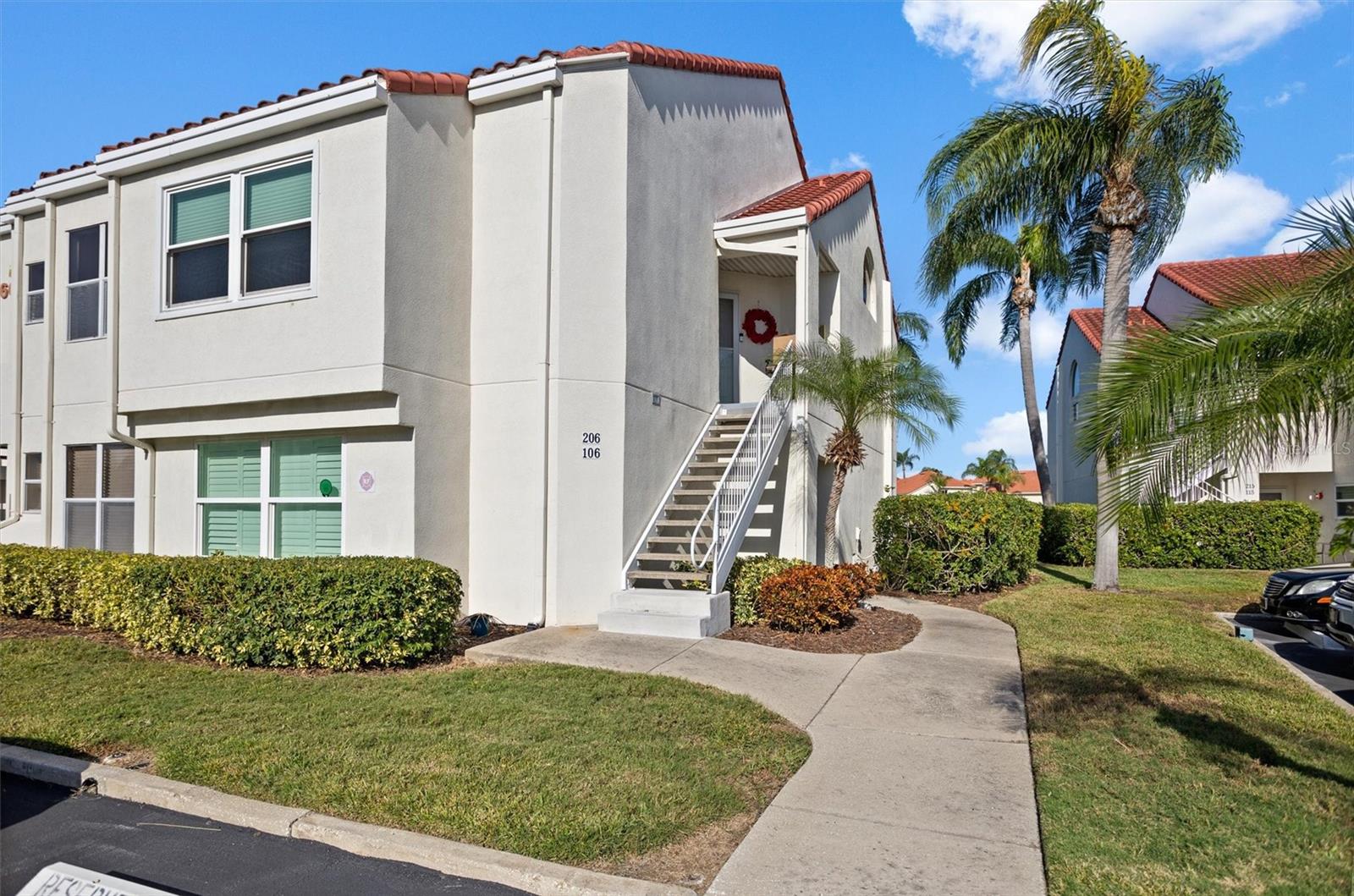 Front of condo