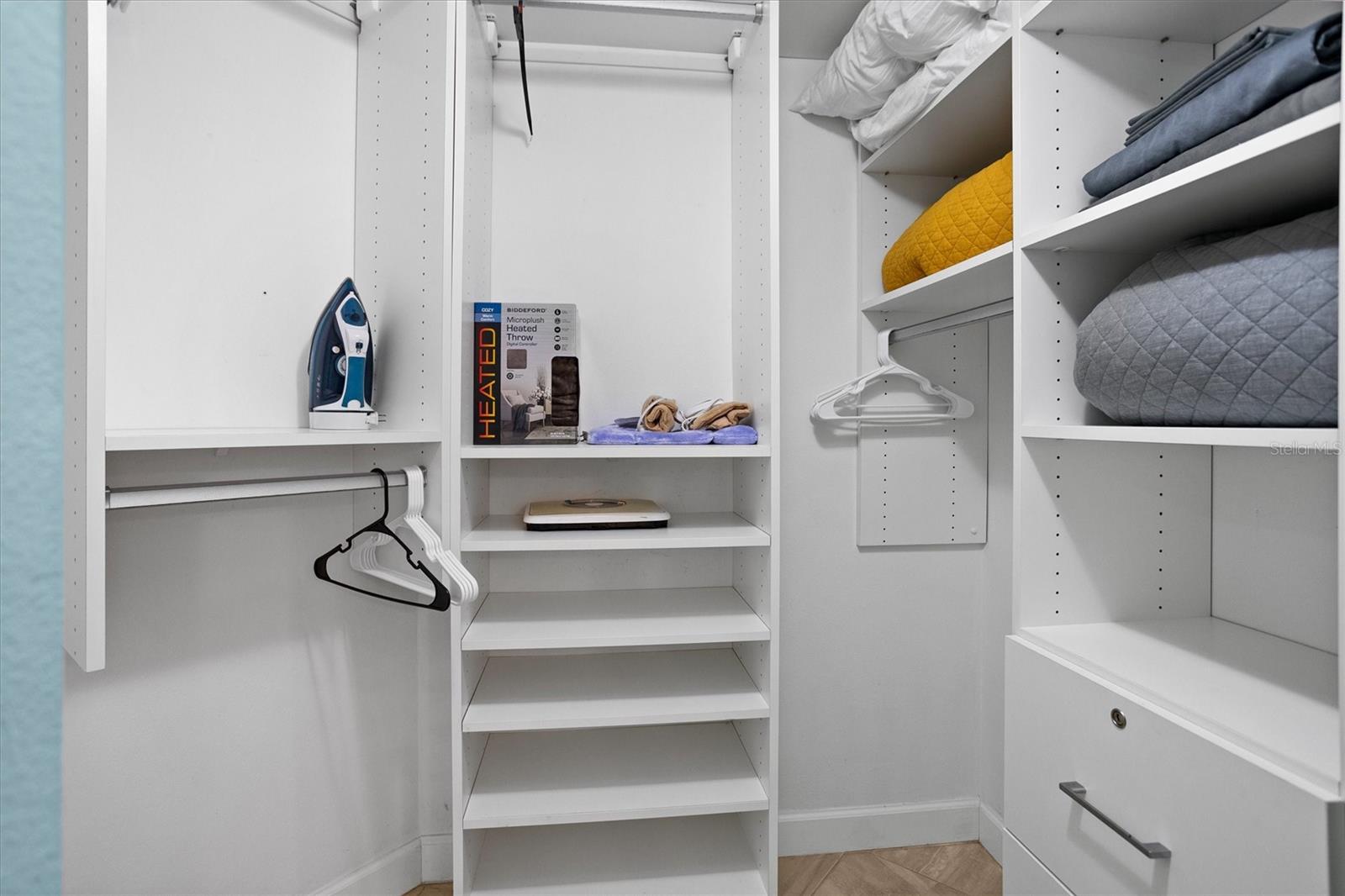Primary closet