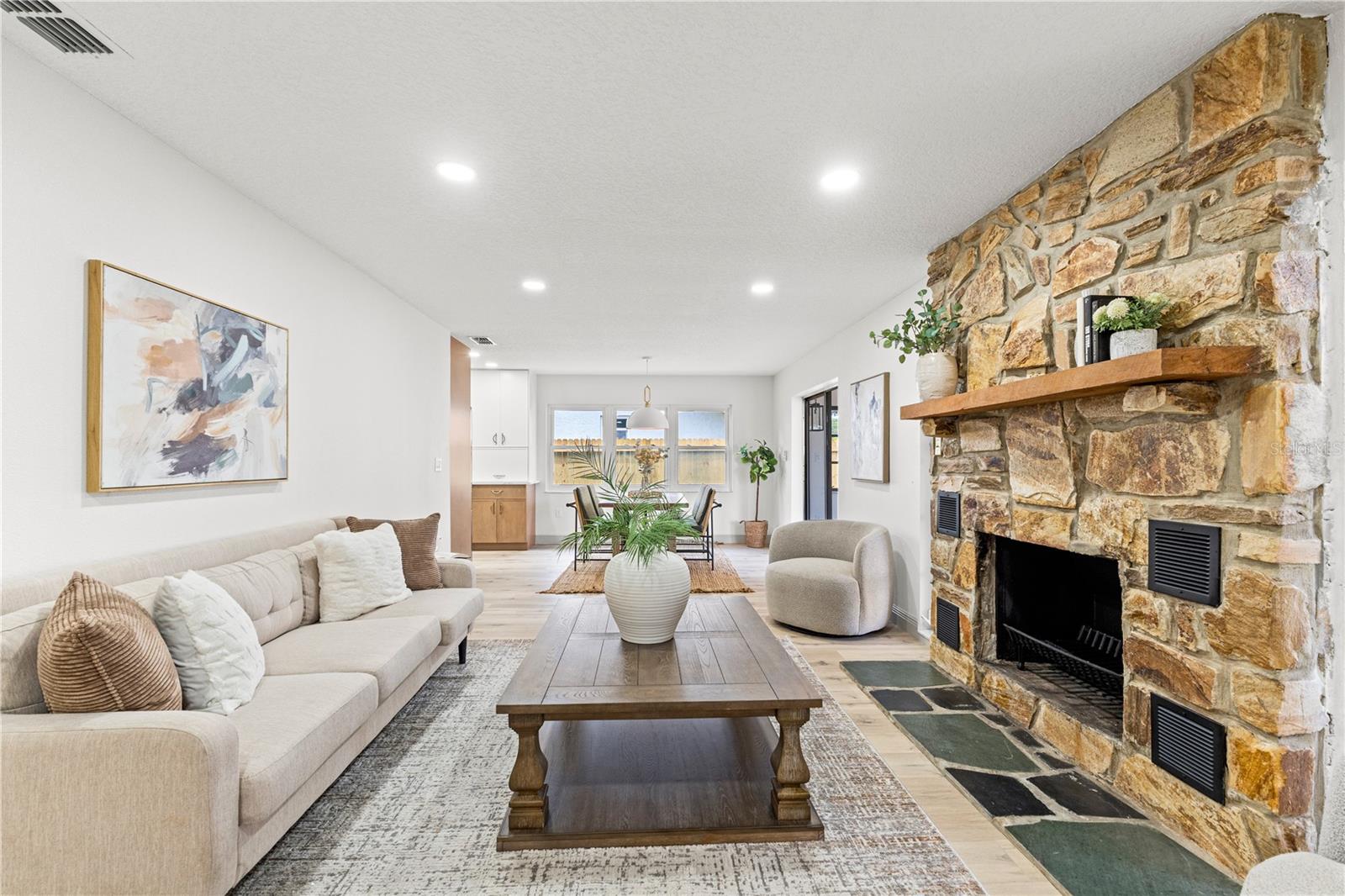 Living Area/Fireplace