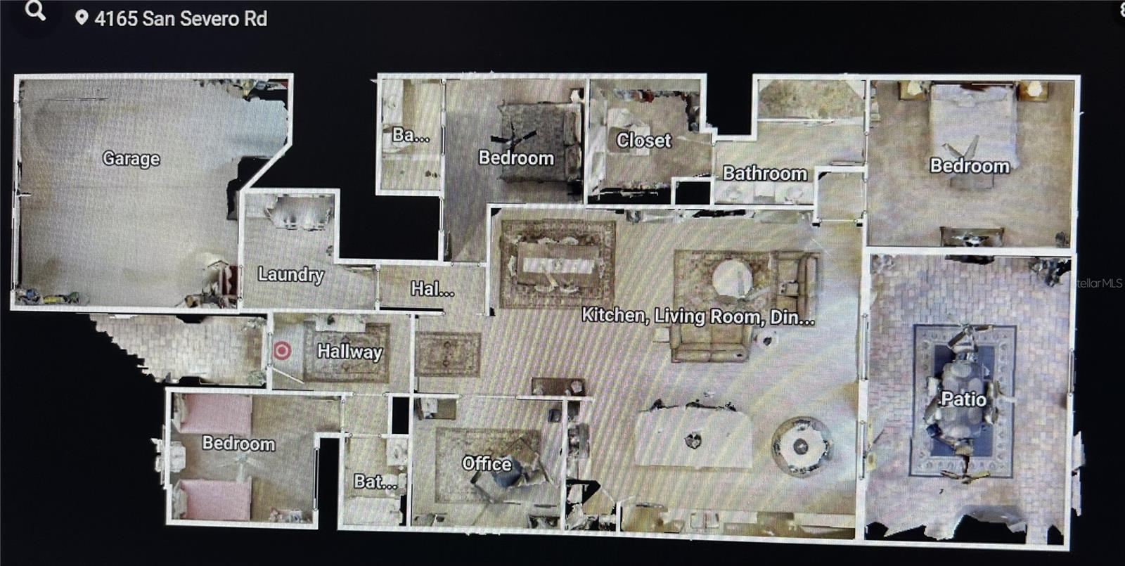 See Matterport 3D and video walk through