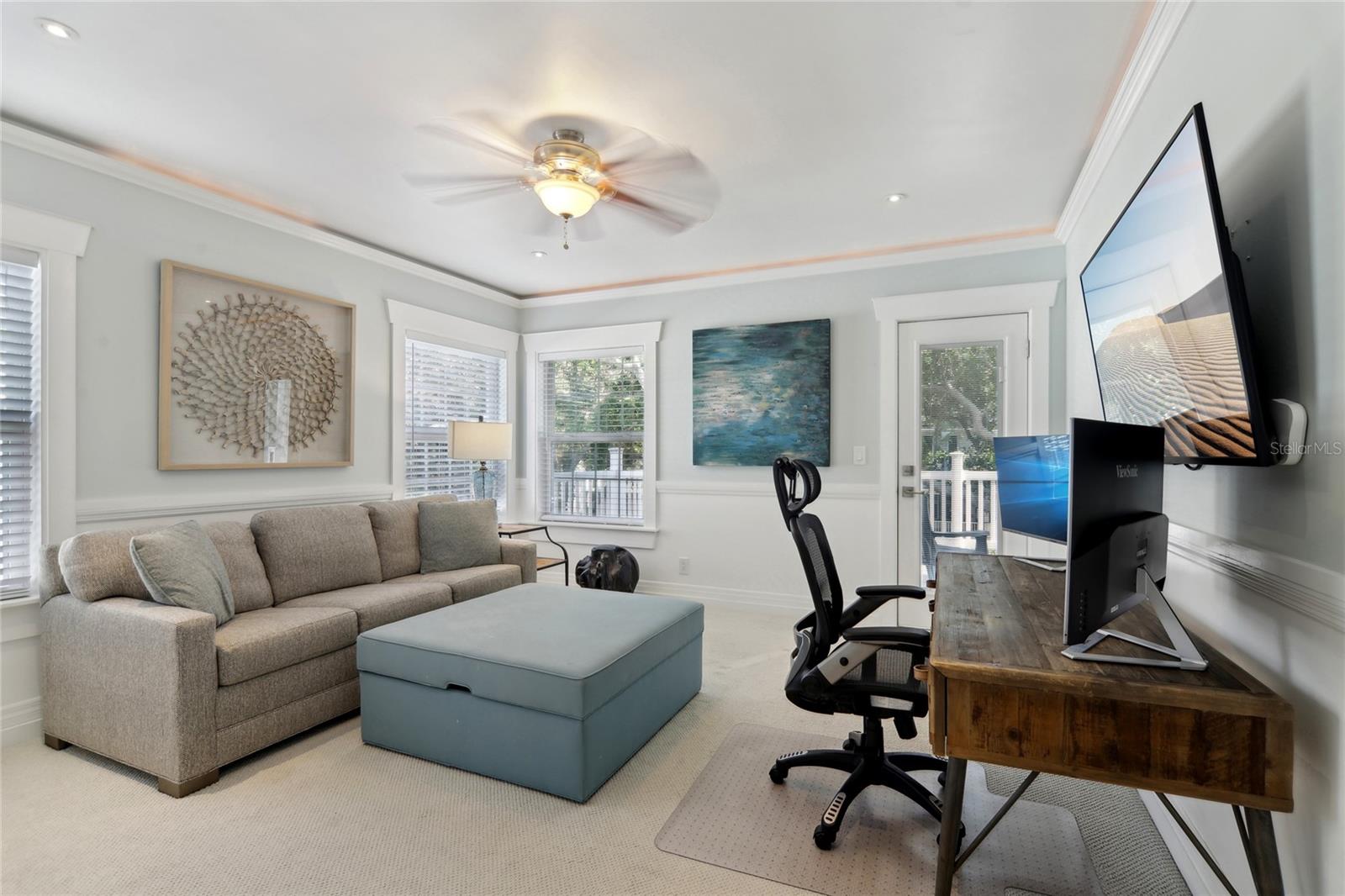 Plenty of space to set up a home office in one of the upstairs bedrooms.