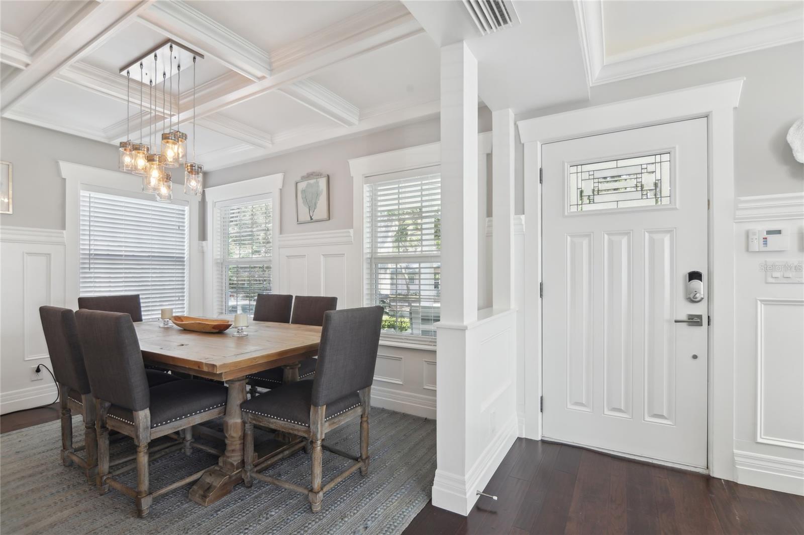 A dedicated dining area ideal for hosting and family meals.