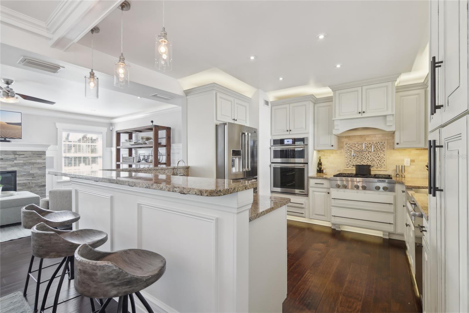 The upgraded lighting and cove details are shown here. The upgraded lighting is throughout the house.