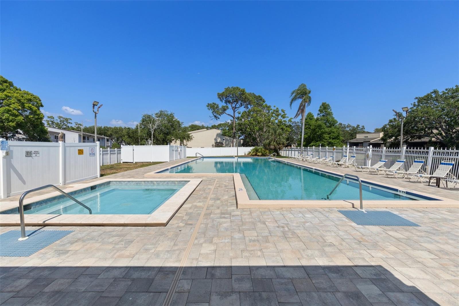 Community pool and hot tub