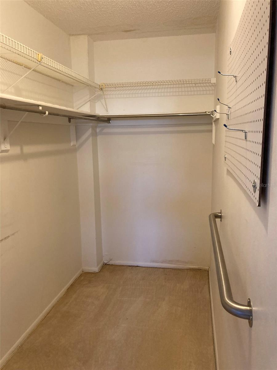 Master suite walk in closet